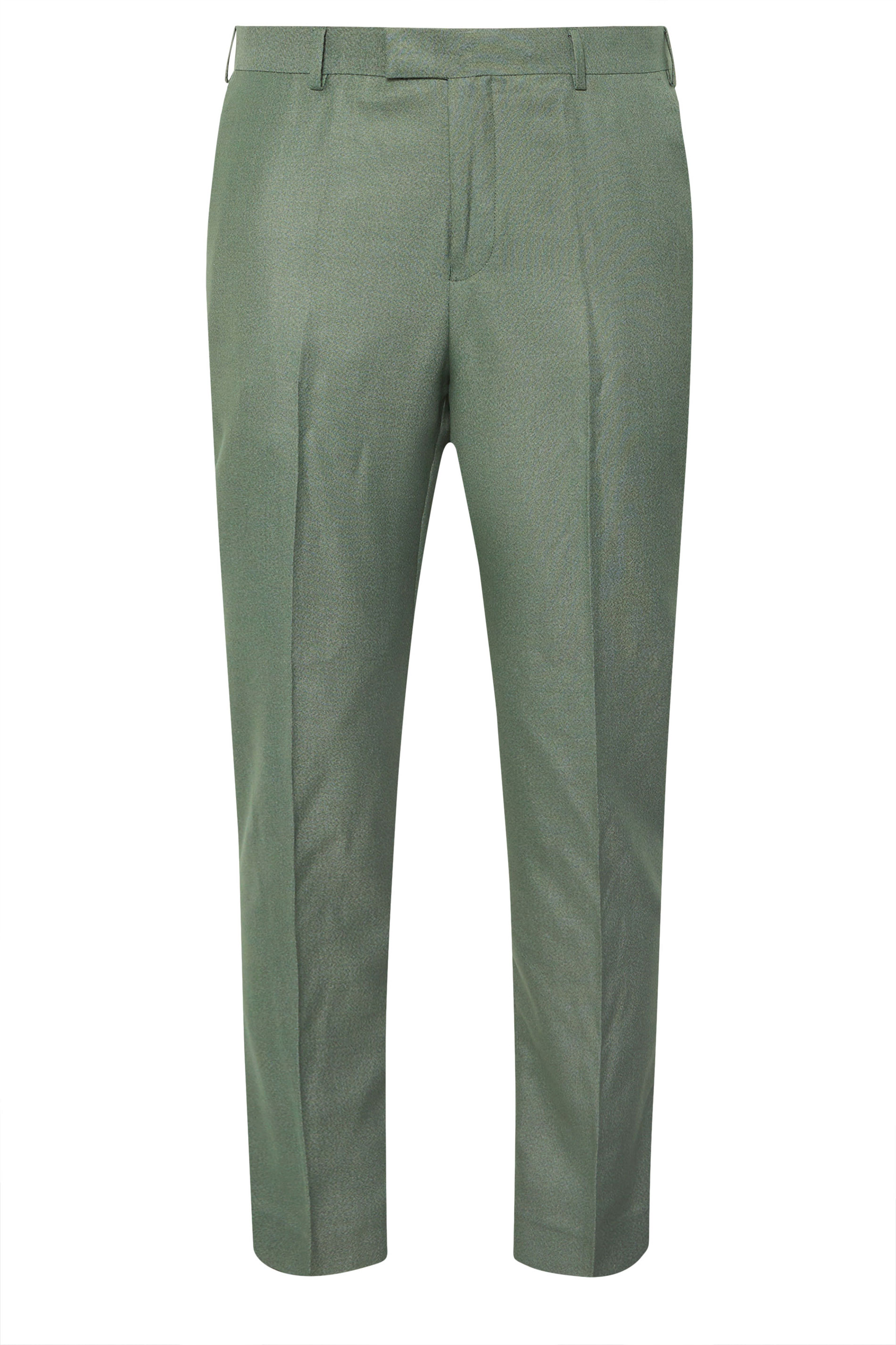 BadRhino Tailoring Big & Tall Green Textured Trousers | BadRhino 6
