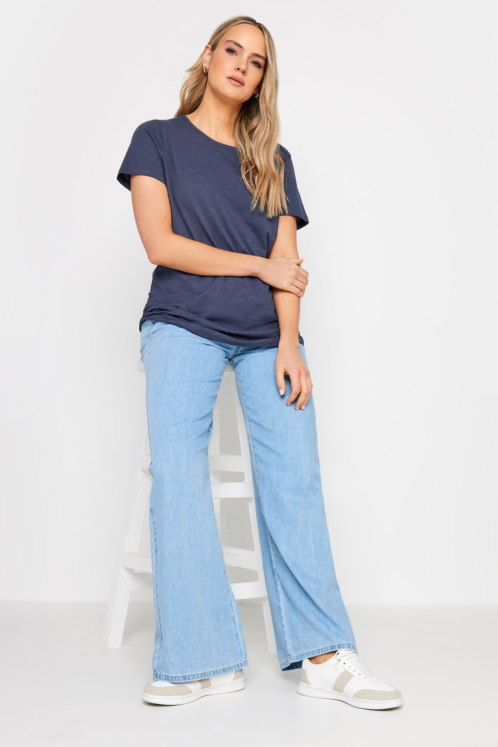 LTS Tall Womens 2 PACK Navy Blue & Pink Short Sleeve T-Shirts | Long Tall Sally 4