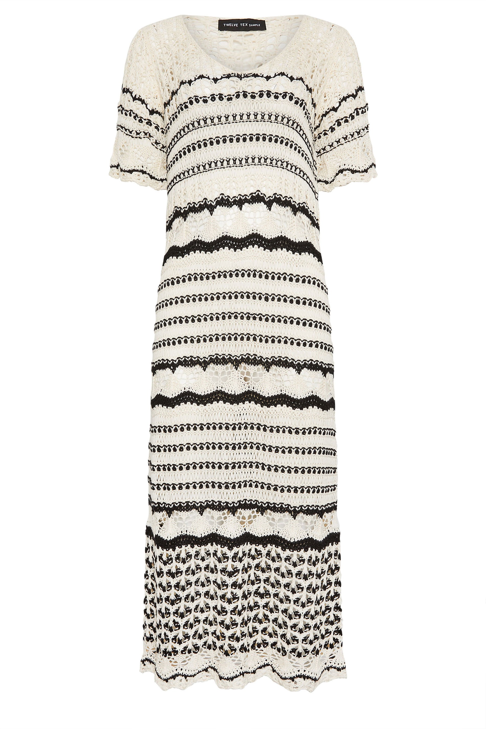 LTS Tall Women's White Crochet Midi Beach Dress | Long Tall Sally 6