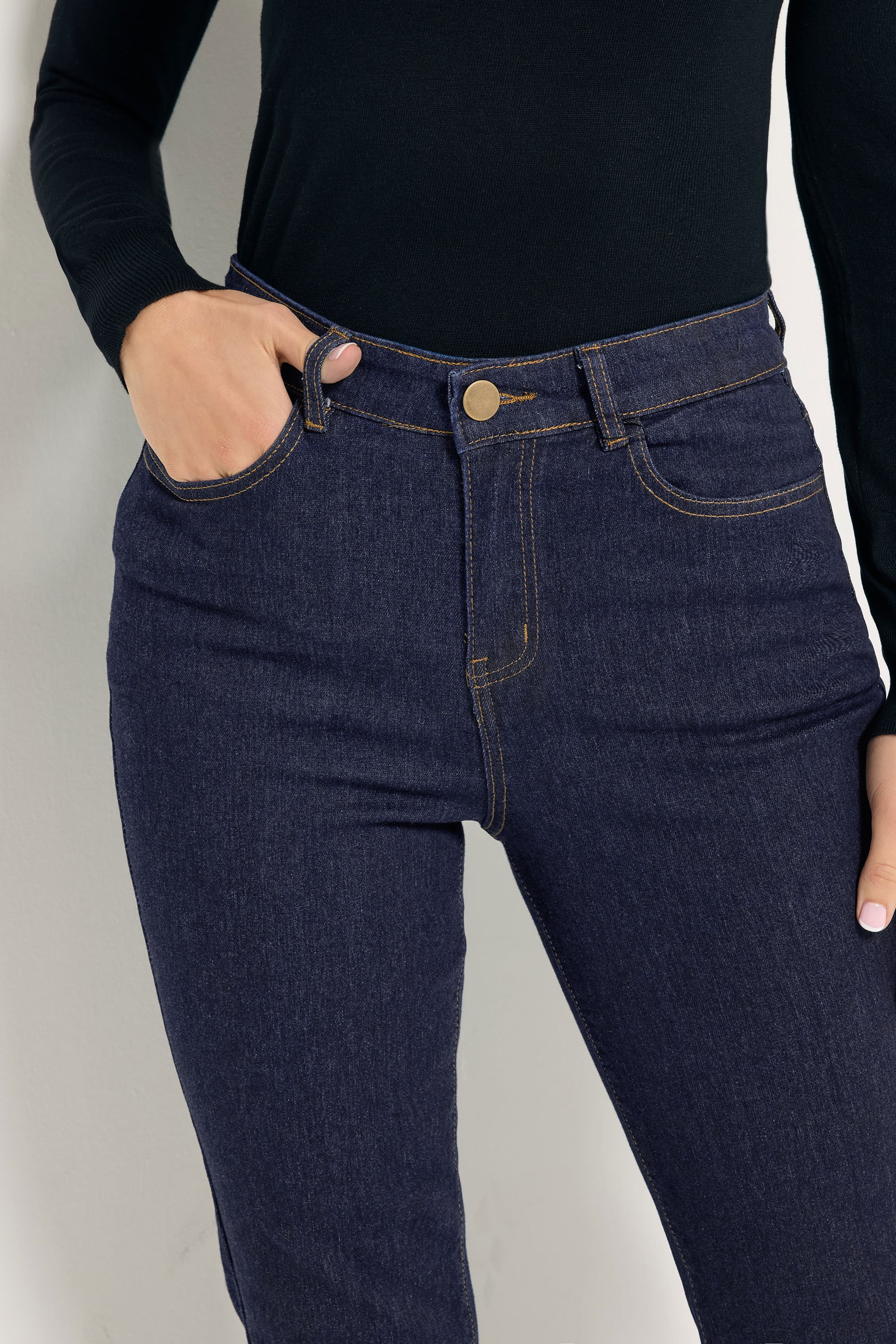 LTS Tall Indigo Blue Denim Bootcut Jeans | Long Tall Sally 4