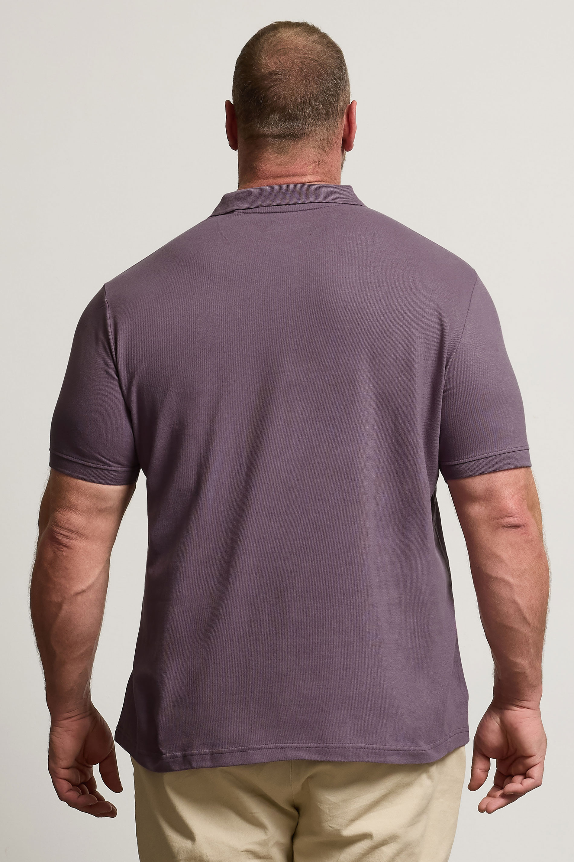 BadRhino Big & Tall Purple Polo Shirt | BadRhino 4