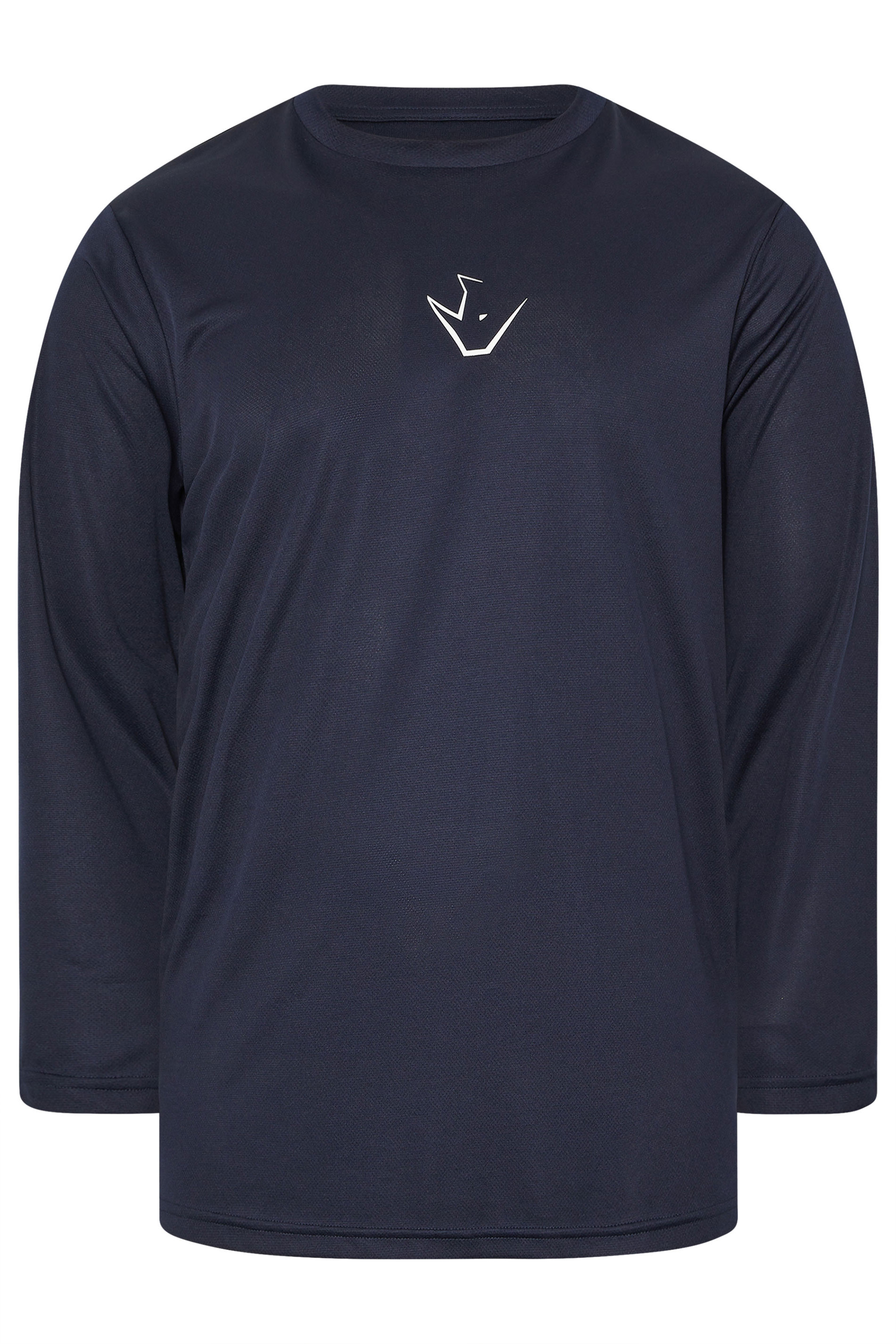 IronRhino Big & Tall Navy Blue Performance Long Sleeve T-Shirt | BadRhino 5