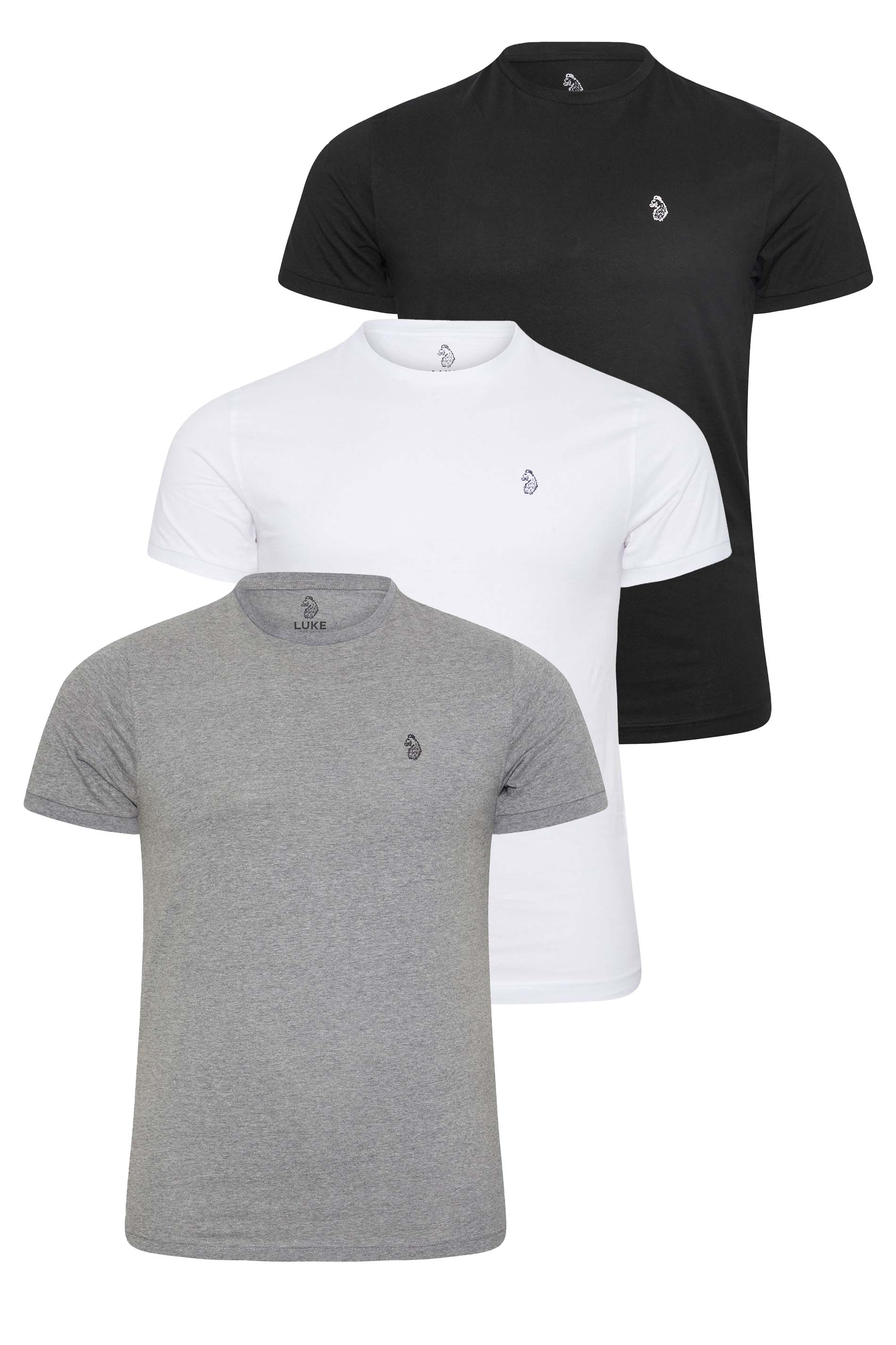 LUKE 1977 3 PACK Grey Johnny T-Shirts | BadRhino 2