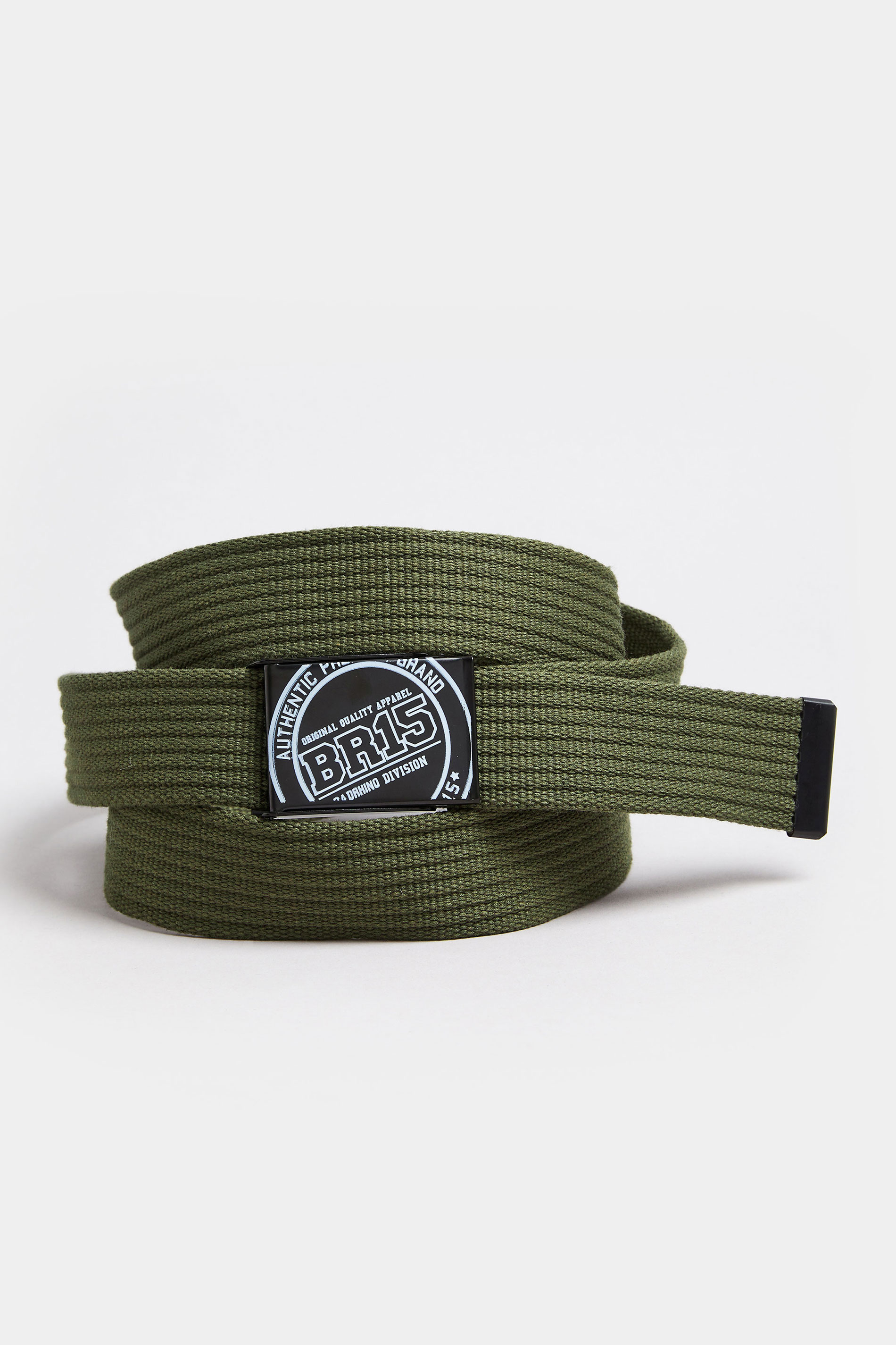 BadRhino Olive Green Ribbed Webbing Belt | BadRhino 2