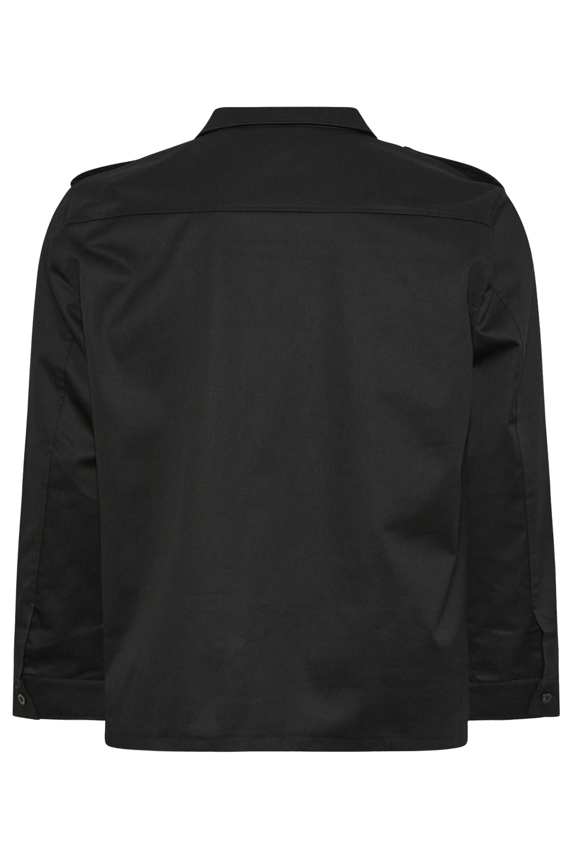 BadRhino Big & Tall Khaki Green Military Zip Through Overshirt | BadRhino 7