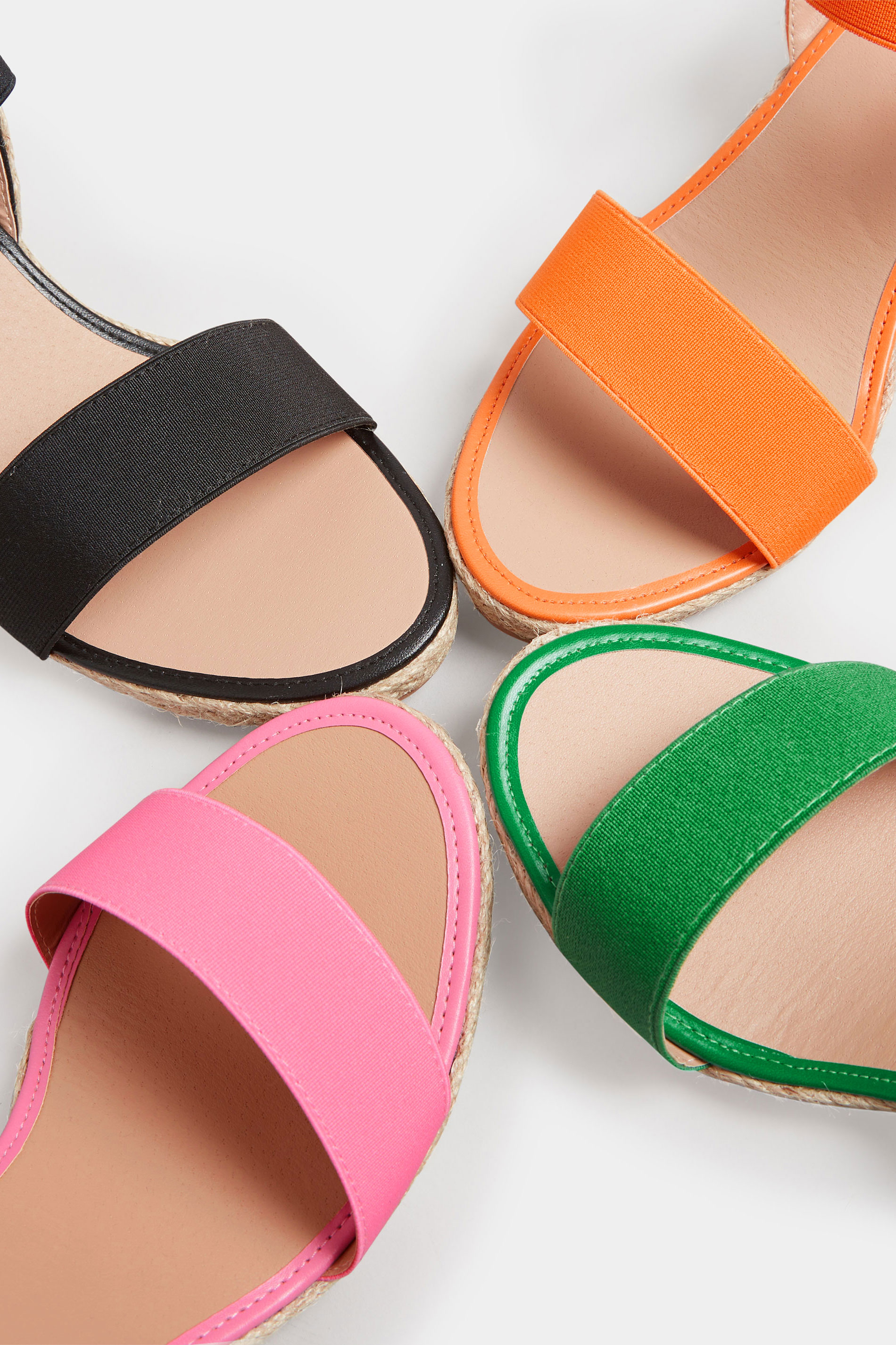 Orange Espadrille Wedges In Wide E Fit & Extra Wide EEE Fit | Yours Clothing 7