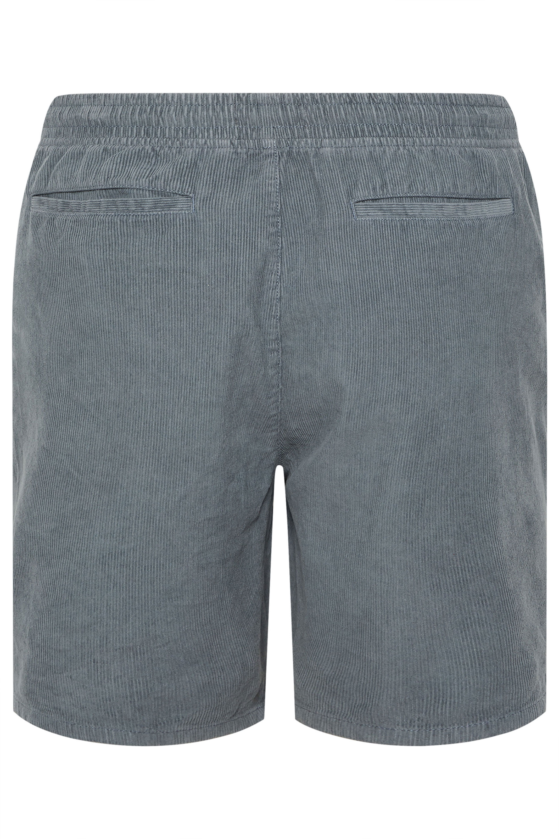 BadRhino Big & Tall Blue Elasticated Waist Corduroy Shorts | BadRhino 8