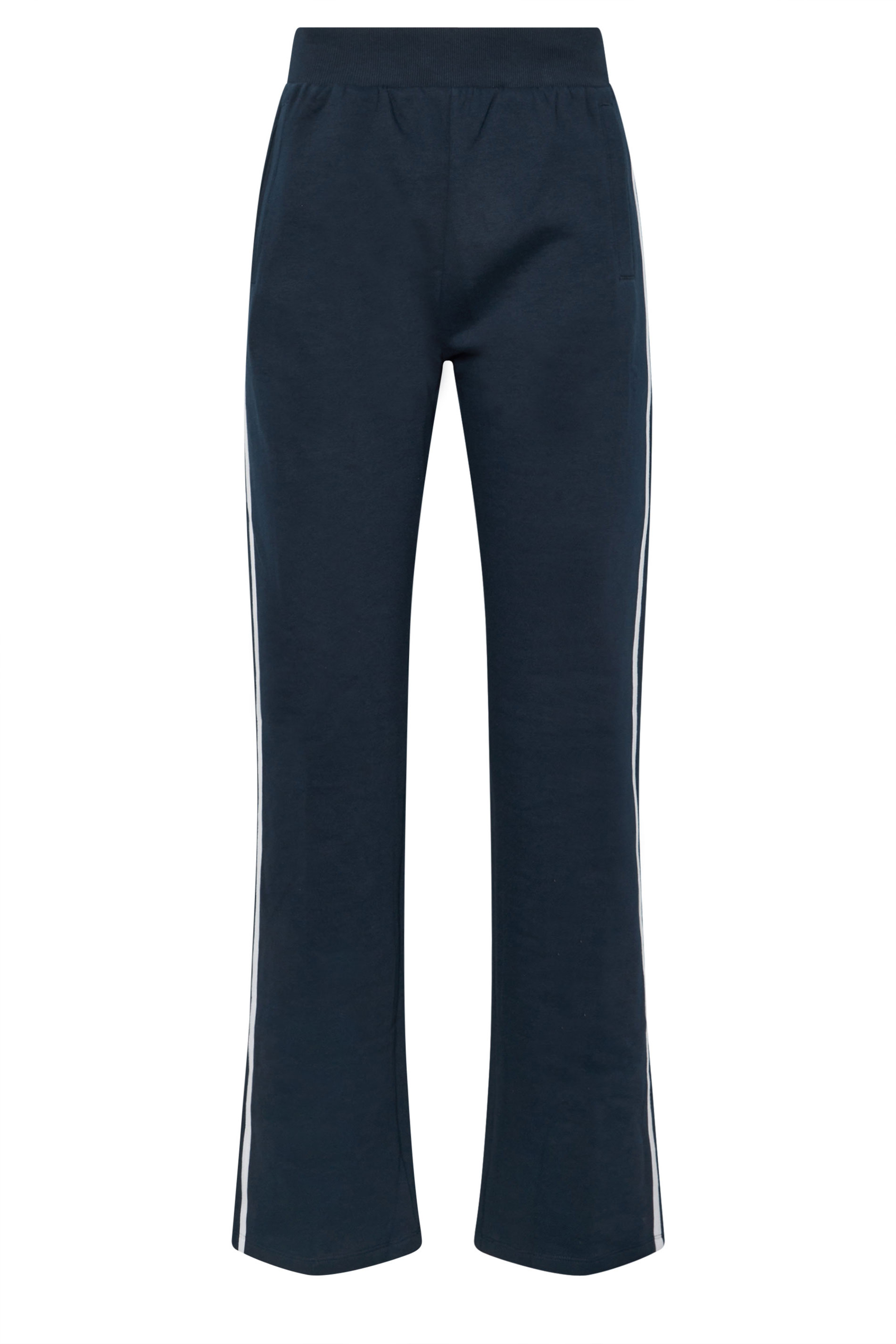 LTS Tall Navy Blue Side Stripe Straight Leg Joggers | Long Tall Sally 7