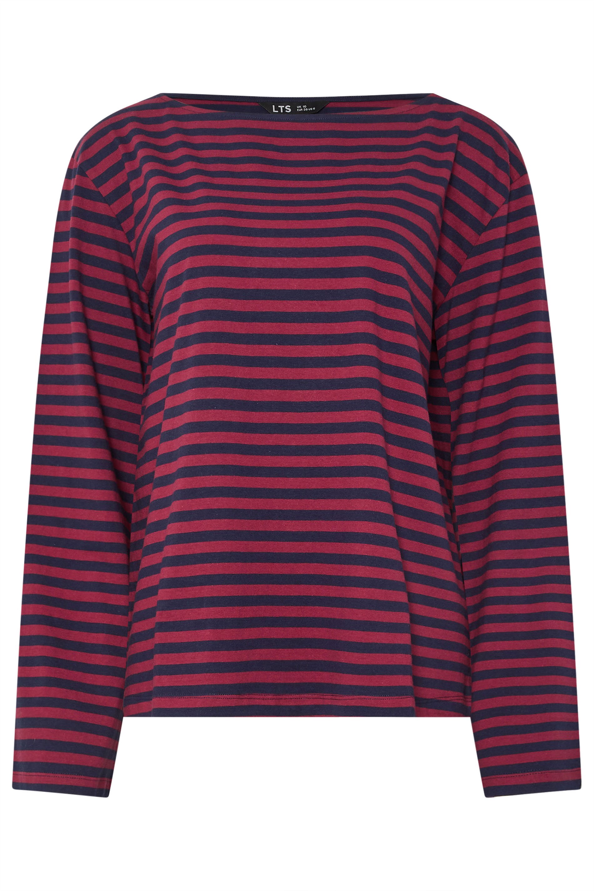 LTS Tall Navy Blue Striped Long Sleeve Top | Long Tall Sally 5