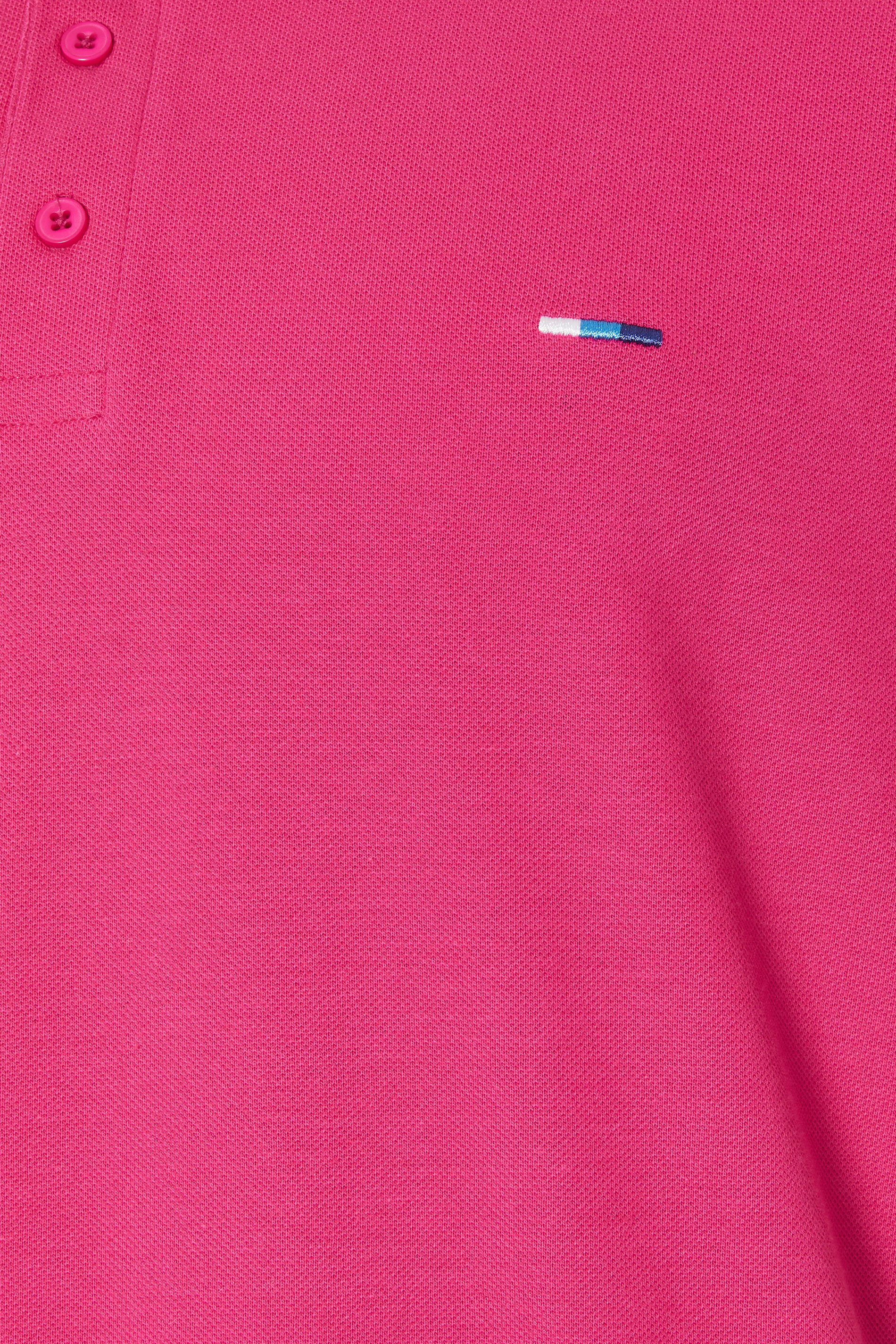 BadRhino Big & Tall 3 Pack Pink & Orange Tipped Polo Shirts | BadRhino 10