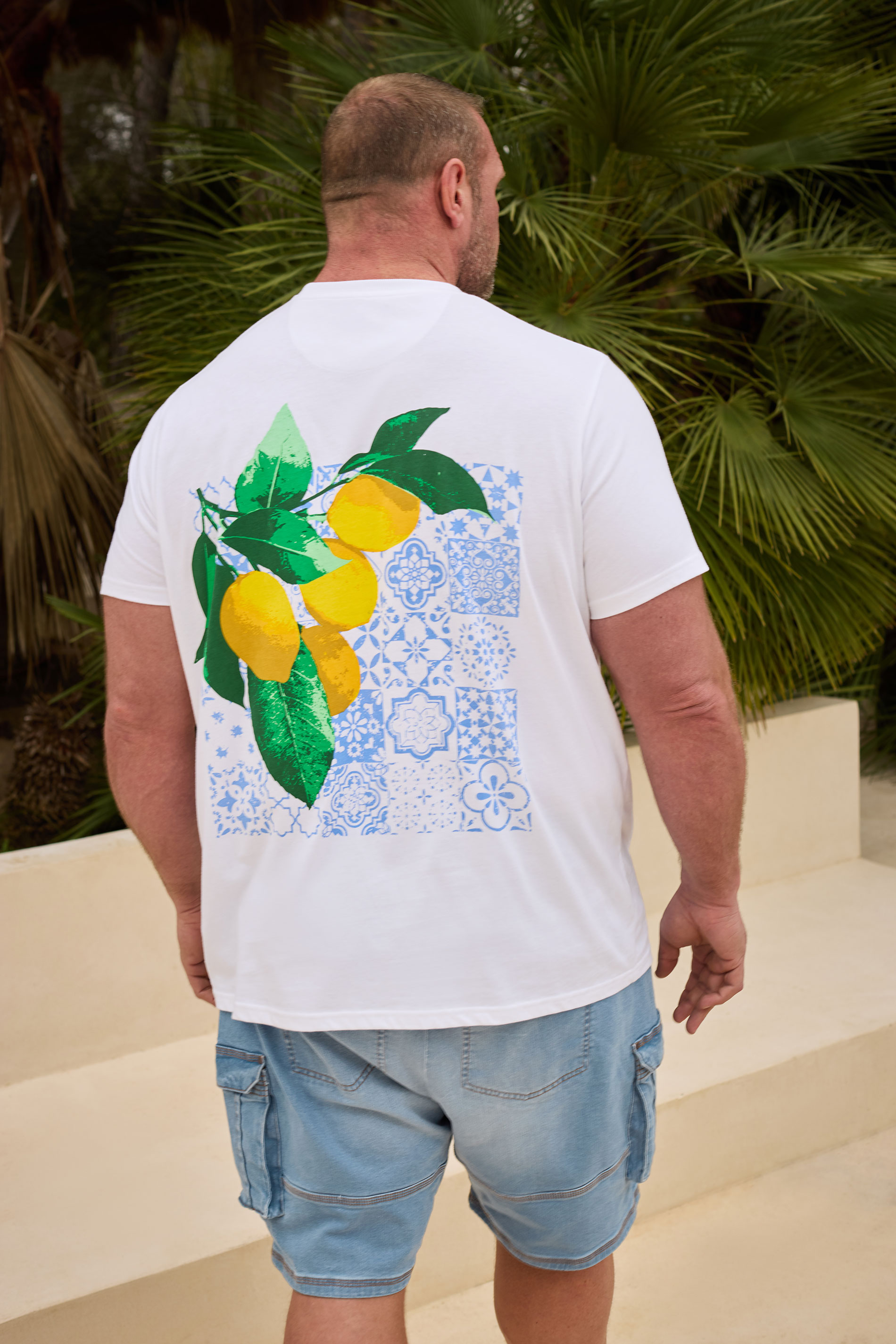 BadRhino Big & Tall White Lemon Graphic T-Shirt | BadRhino 2