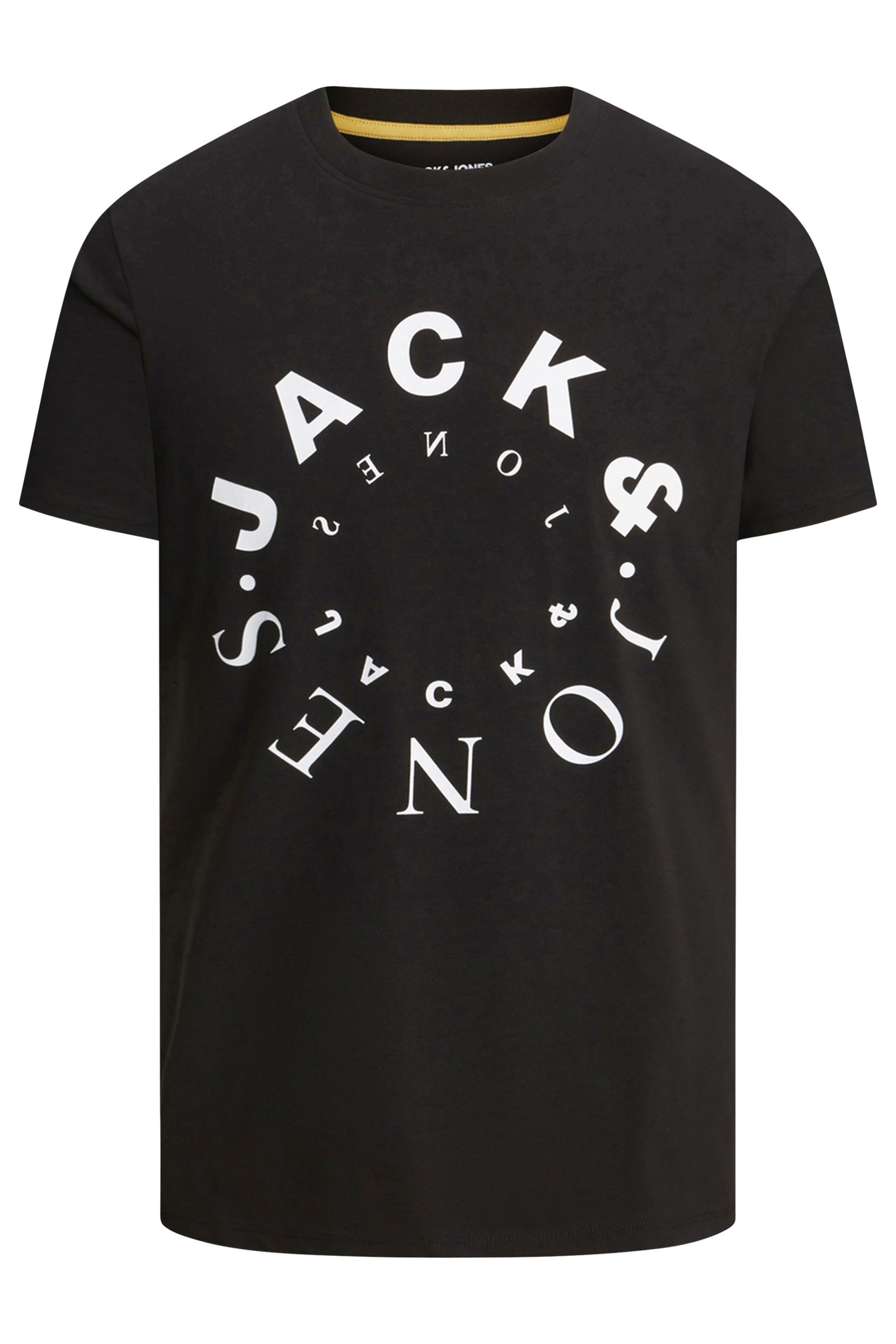 JACK & JONES Big & Tall 5 PACK White & Green Logo Printed T-Shirts | BadRhino 8