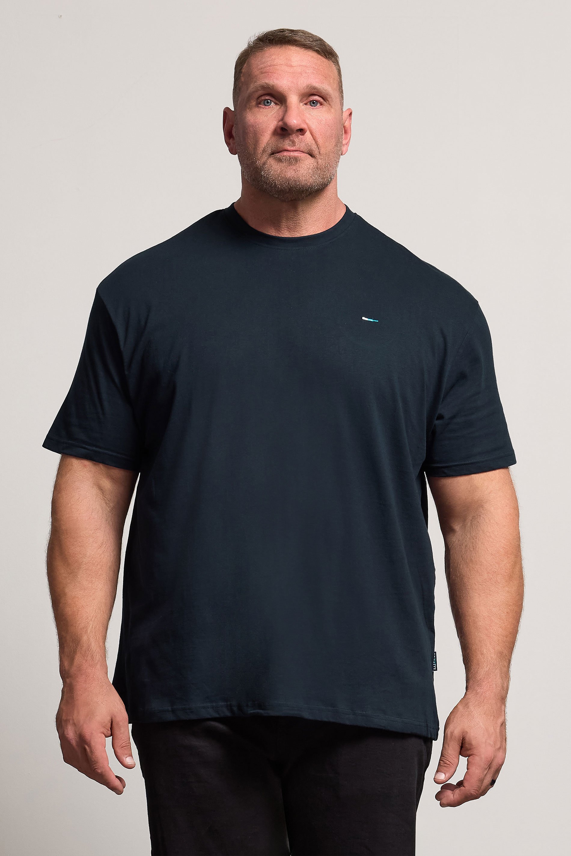BadRhino Big & Tall Navy Blue Relaxed T-Shirt | BadRhino 1