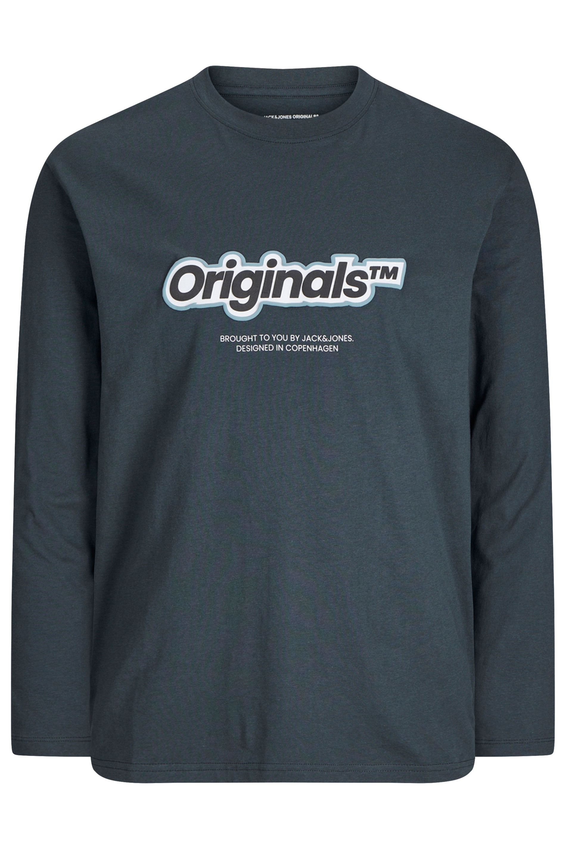 JACK & JONES Big & Tall Blue Graphic Print T-Shirt | BadRhino 2