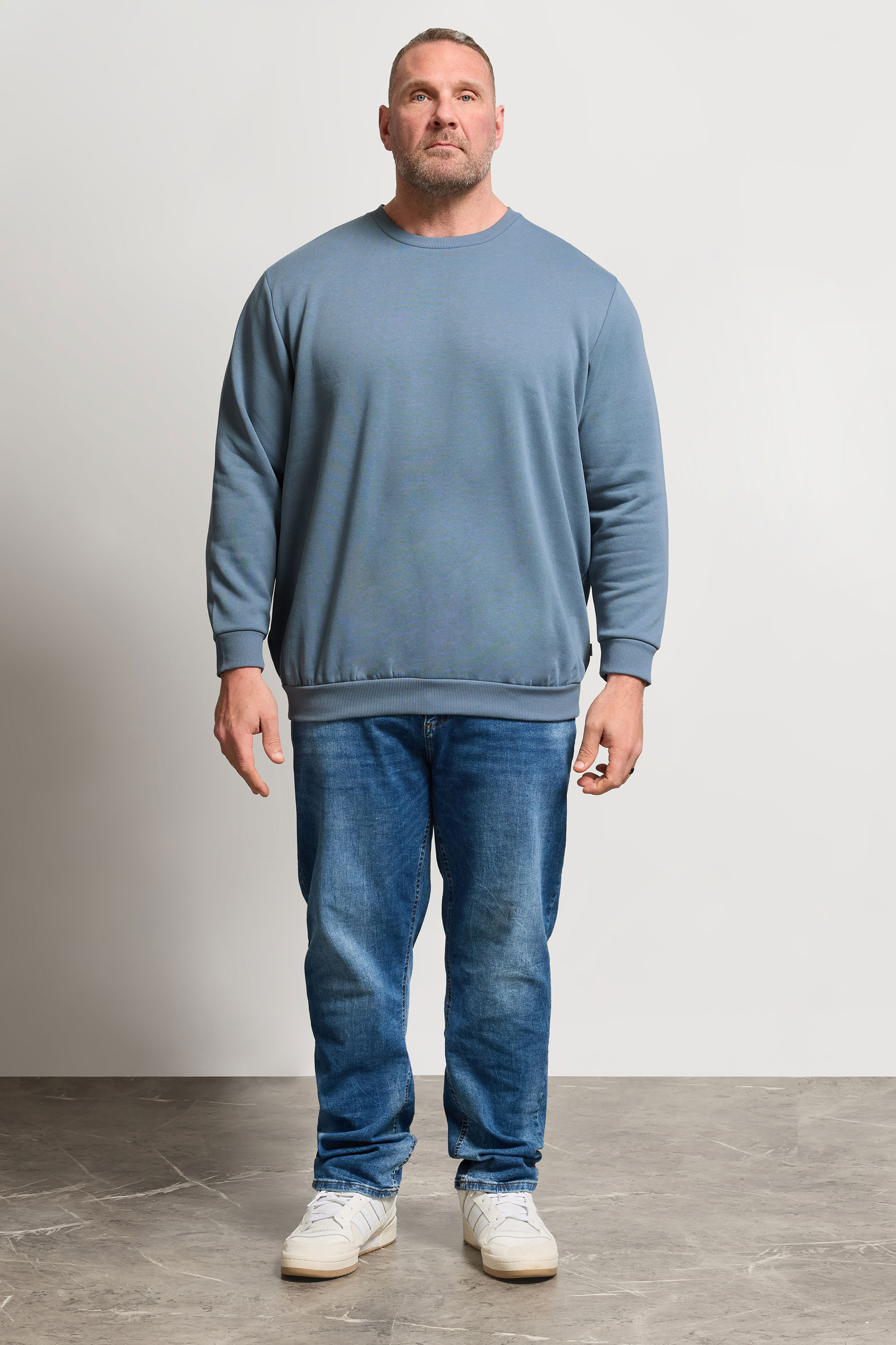 JACK & JONES Big & Tall Blue Mirage Sweatshirt | BadRhino 1