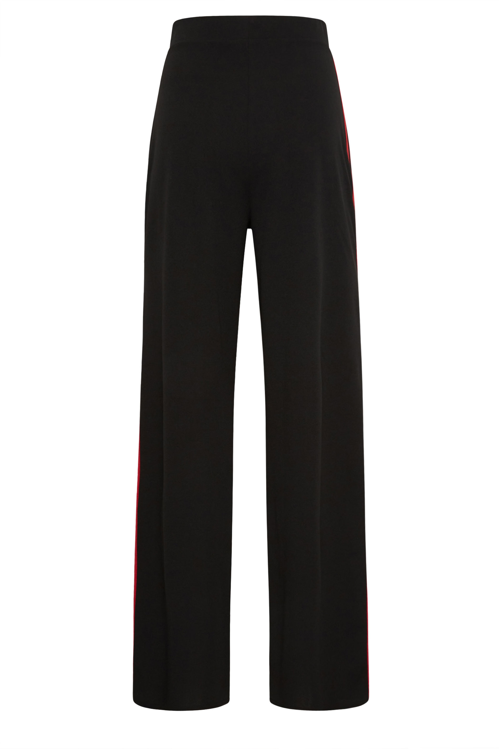 Trousers with side stripes - Dark blue/Red - Ladies | H&M IN