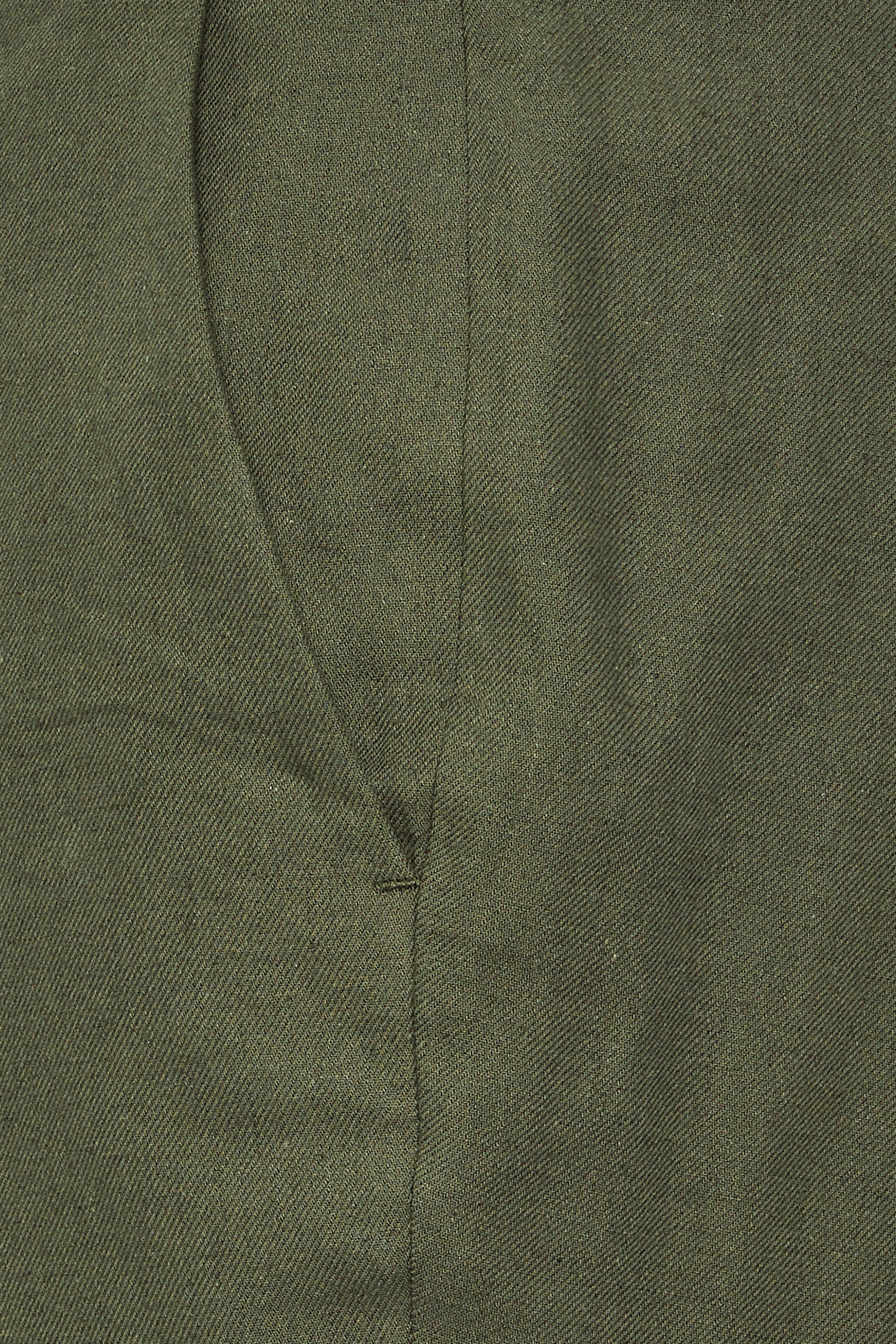 BadRhino Big & Tall Khaki Green Linen Suit Trousers | BadRhino 5