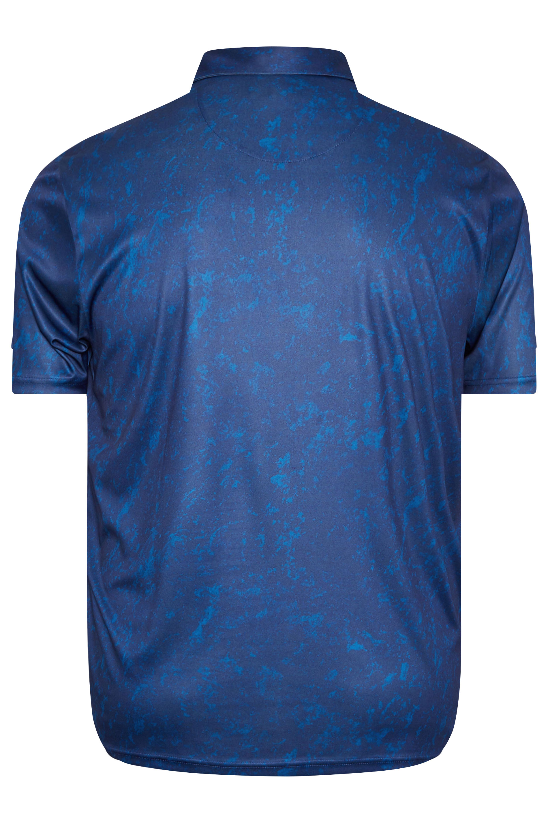 BadRhino Golf Big & Tall Blue Marble Print Polo Shirt | BadRhino 8