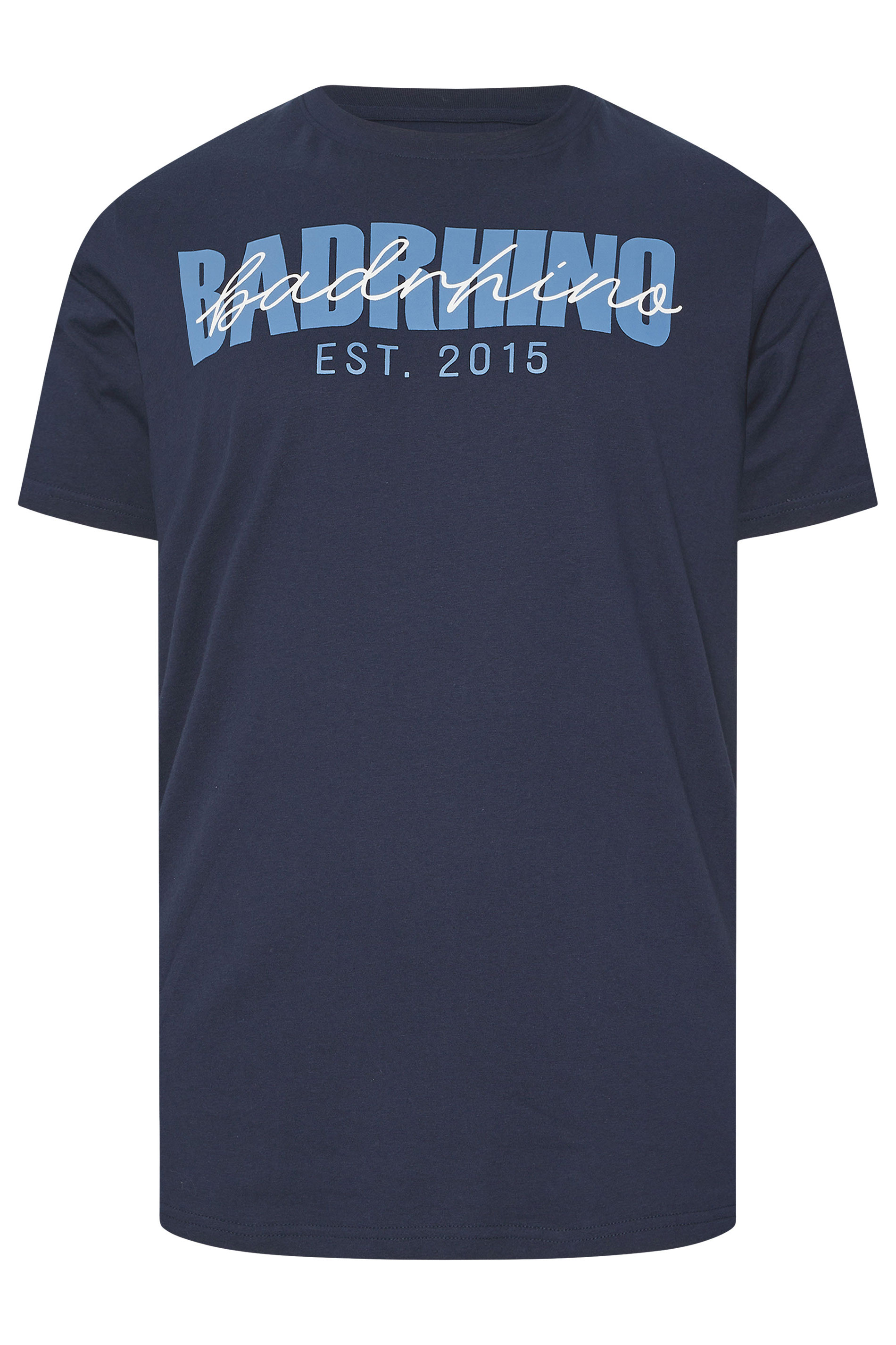 BadRhino Big & Tall 3 PACK Burgundy Red & Navy Blue Scripted T-Shirts | BadRhino 10