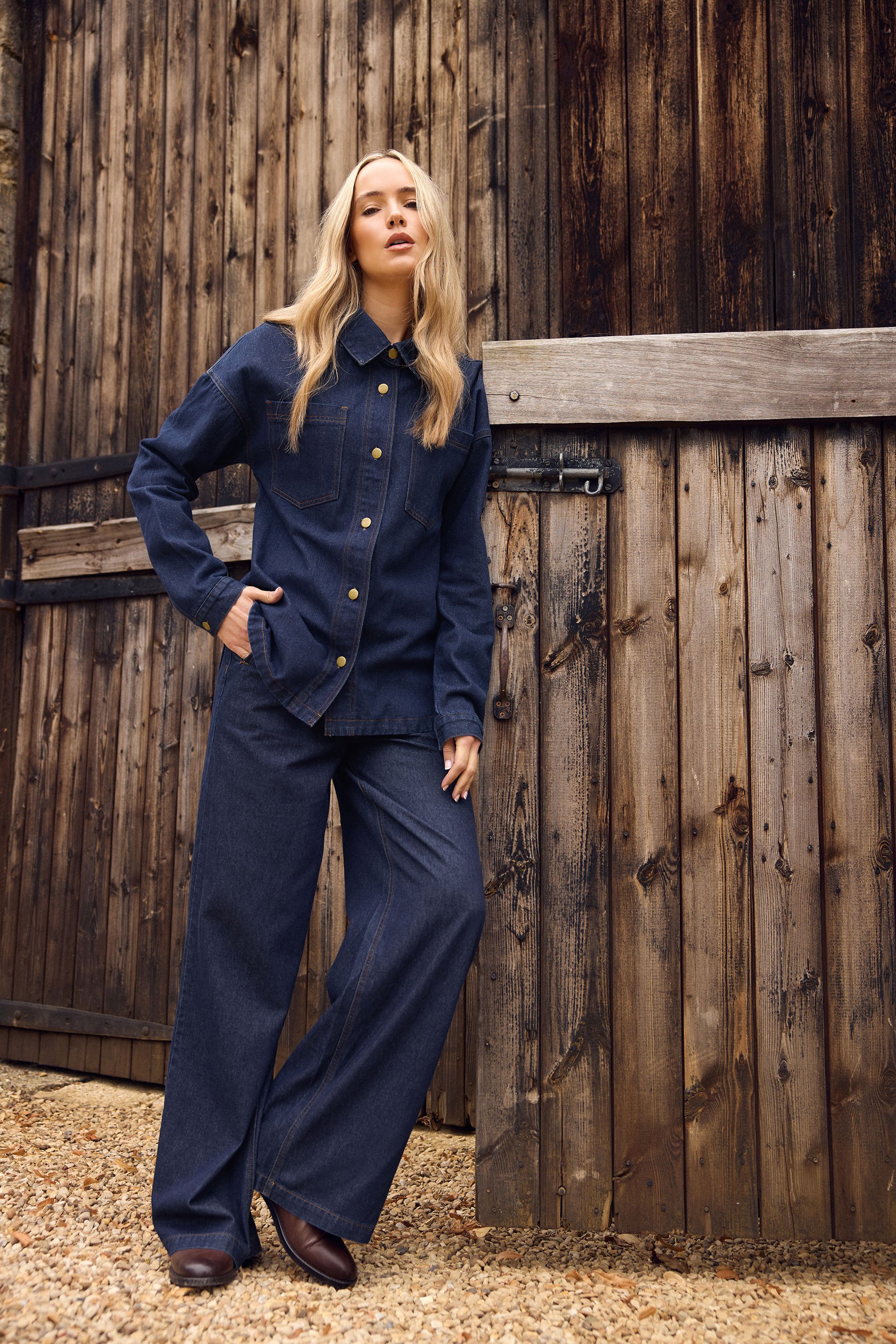 LTS Tall Blue Indigo Denim Shacket | Long Tall Sally 2