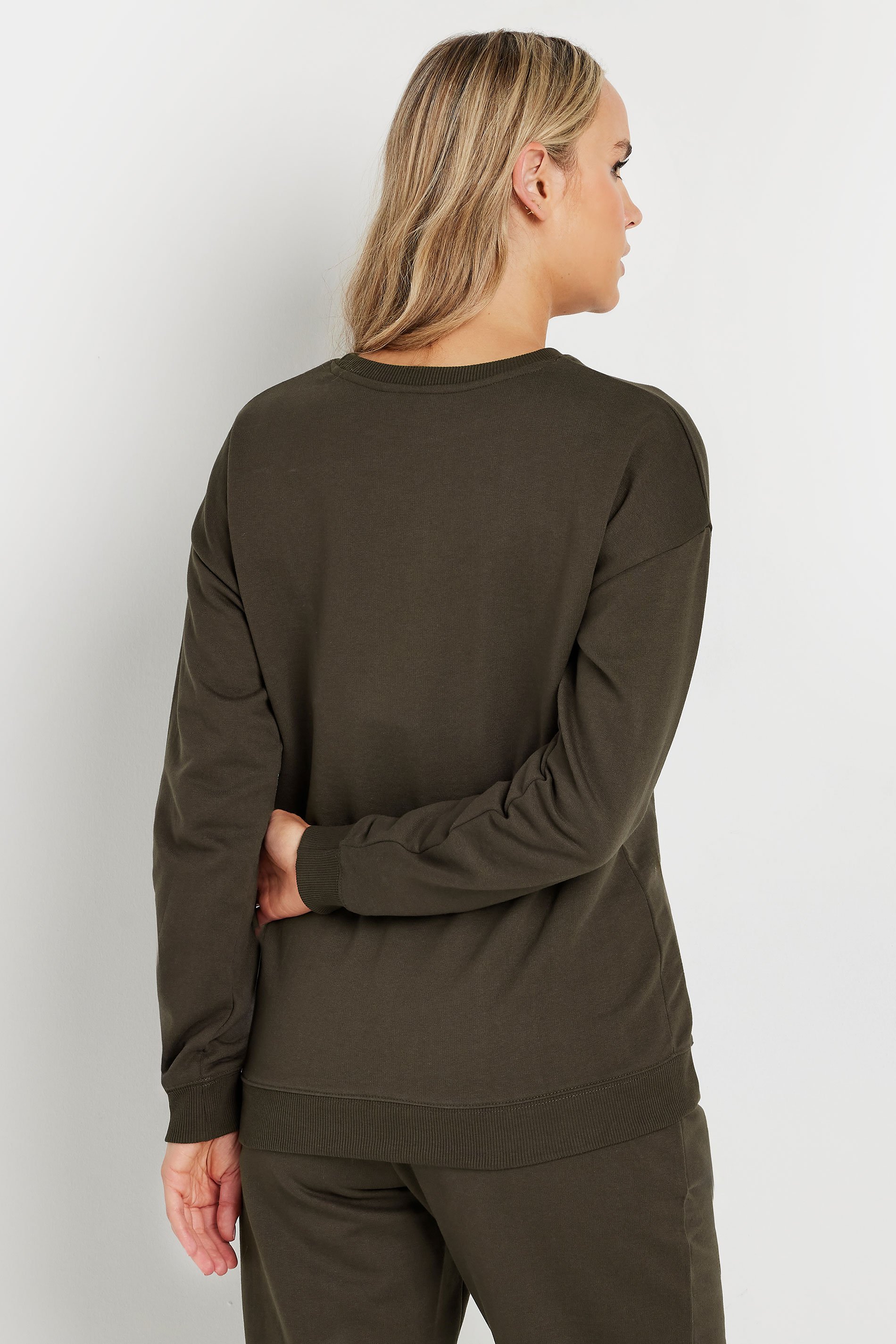 LTS Tall Chocolate Brown Crew Neck Sweatshirt | Long Tall Sally 3