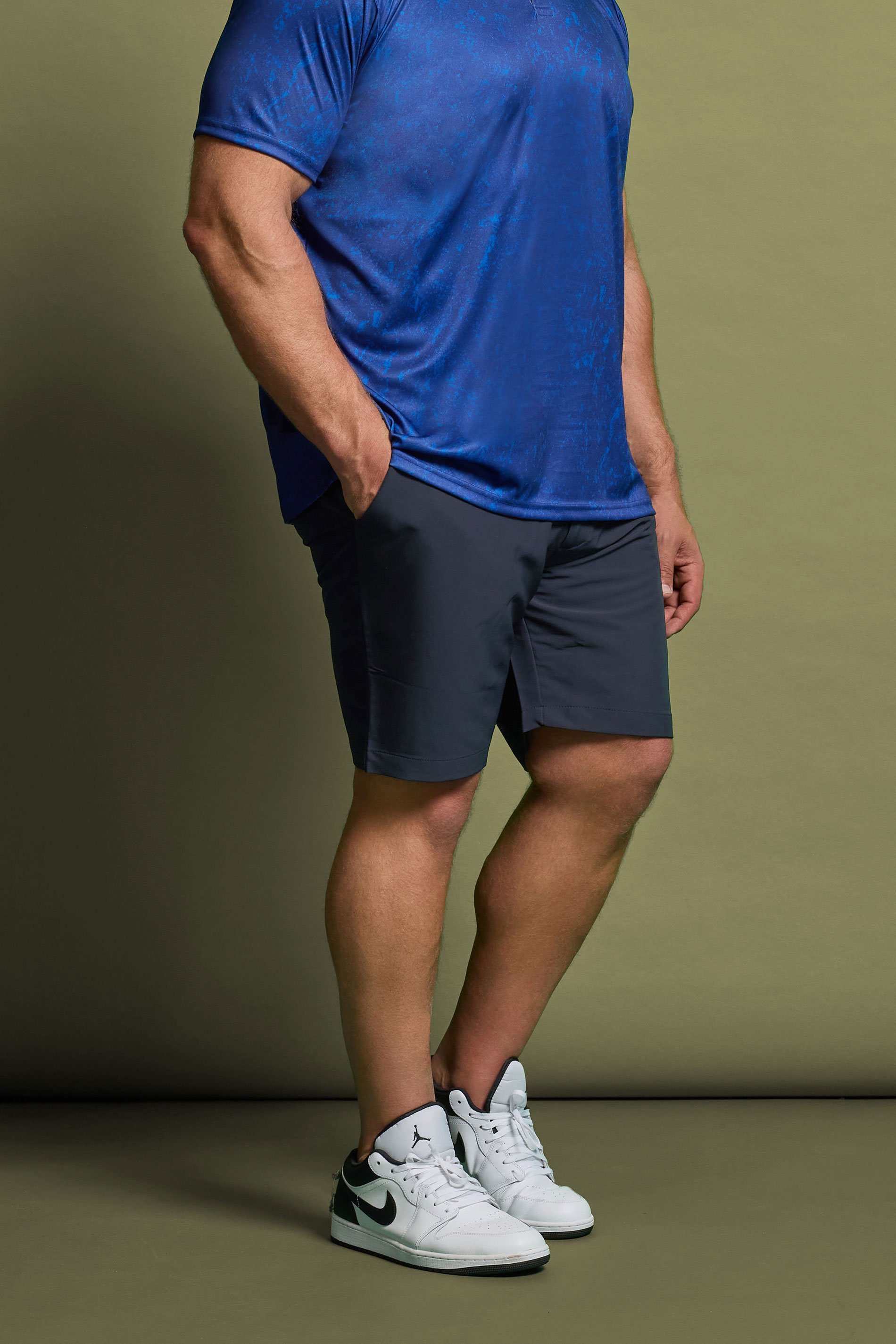 BadRhino Golf Big & Tall Navy Blue Golf Shorts | BadRhino 1