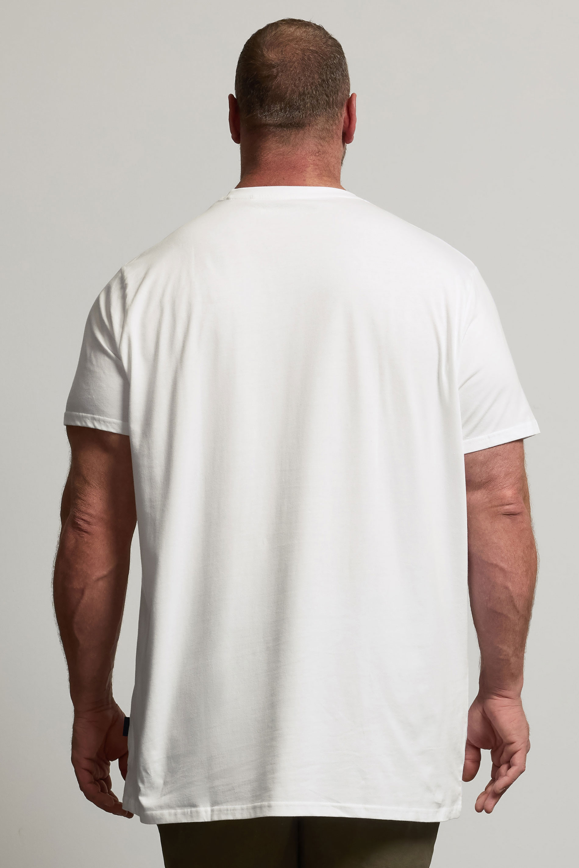 BadRhino Big & Tall White Extra Long Core T-Shirt | BadRhino 3