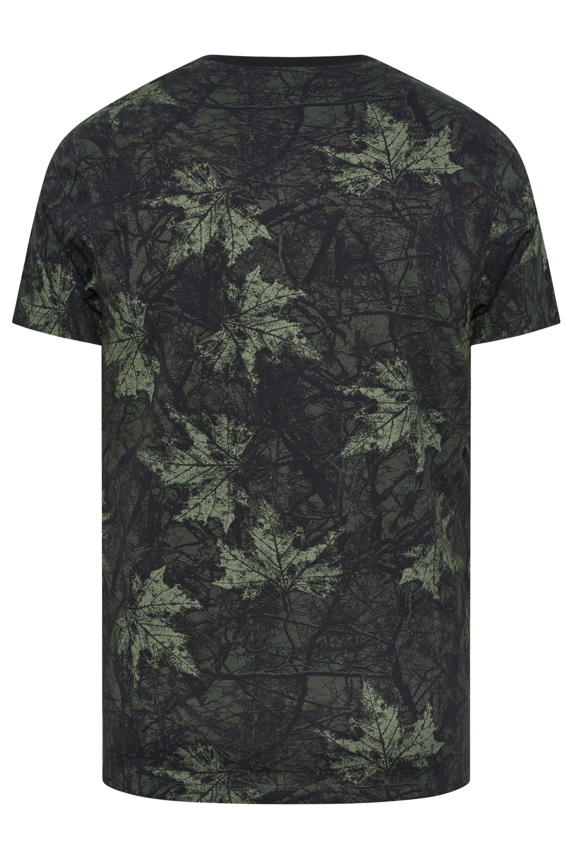 BadRhino Big & Tall Green Leaf Camouflage T-Shirt | BadRhino 7