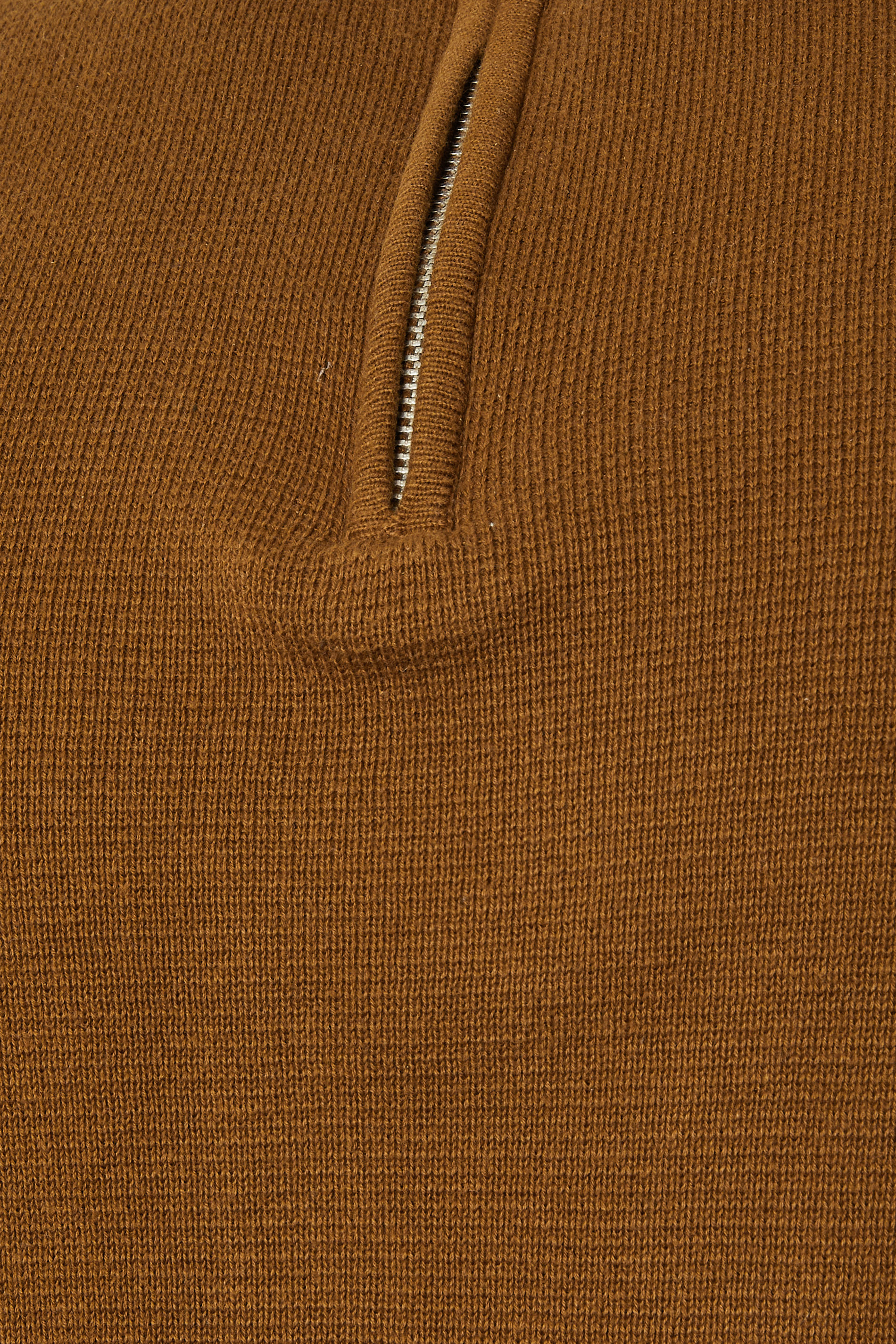BadRhino Big & Tall Brown Milano Quarter Zip Jumper | BadRhino 8