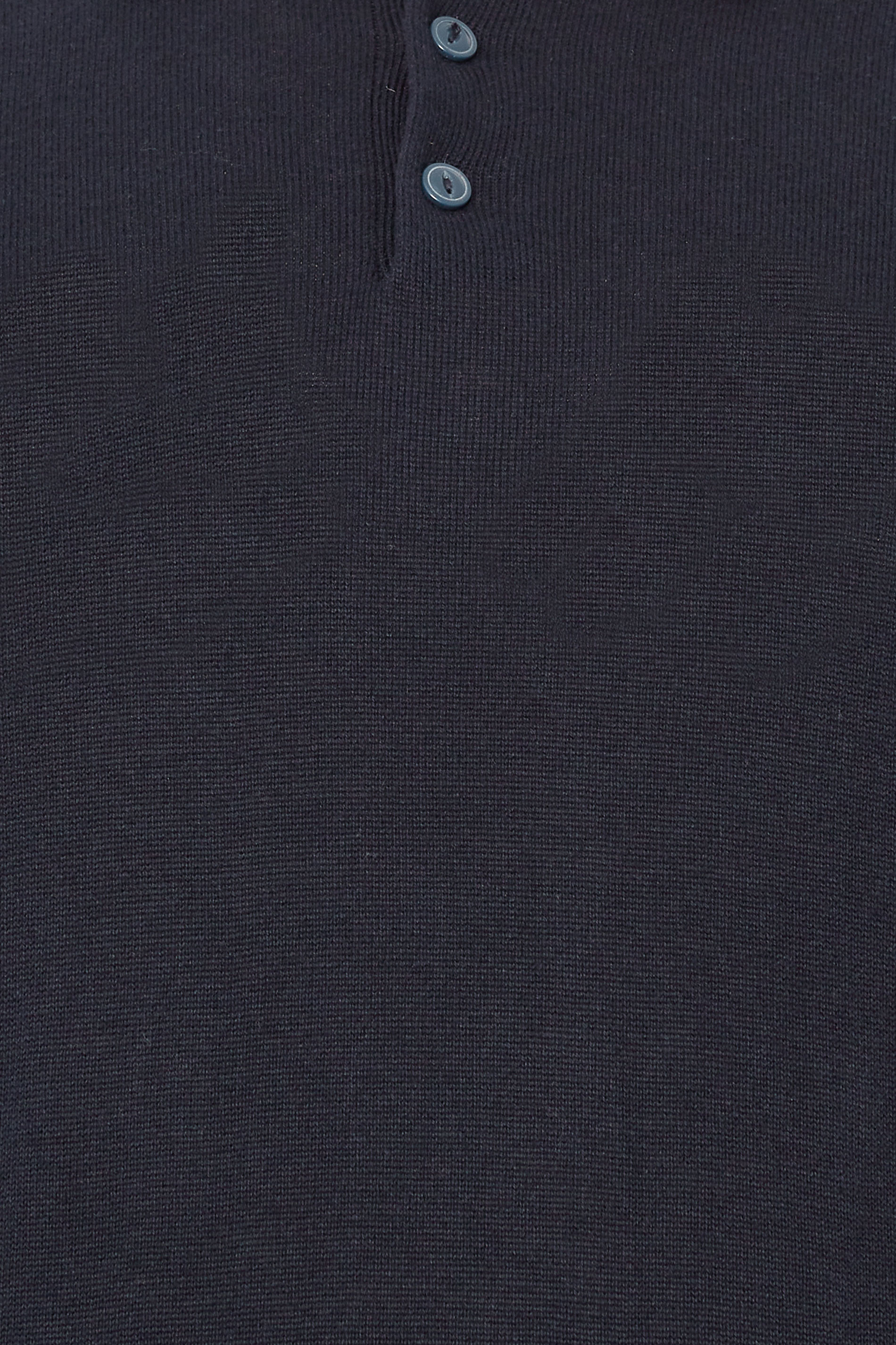 BadRhino Big & Tall Navy Blue Knitted Short Sleeve Polo Shirt | BadRhino 5