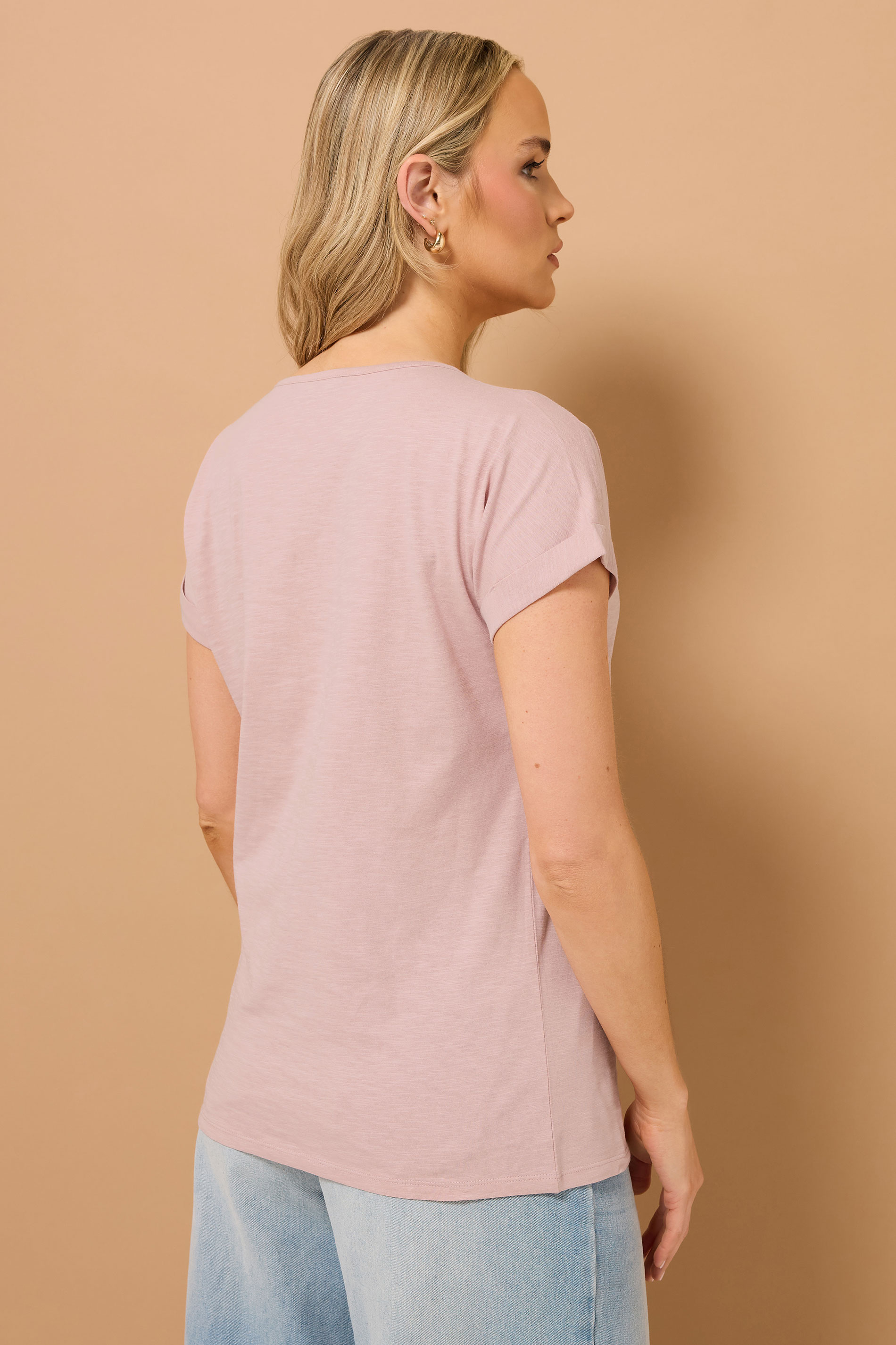 LTS Tall 2 PACK Pink & Green Floral Cotton Henley Tops | Long Tall Sally 5