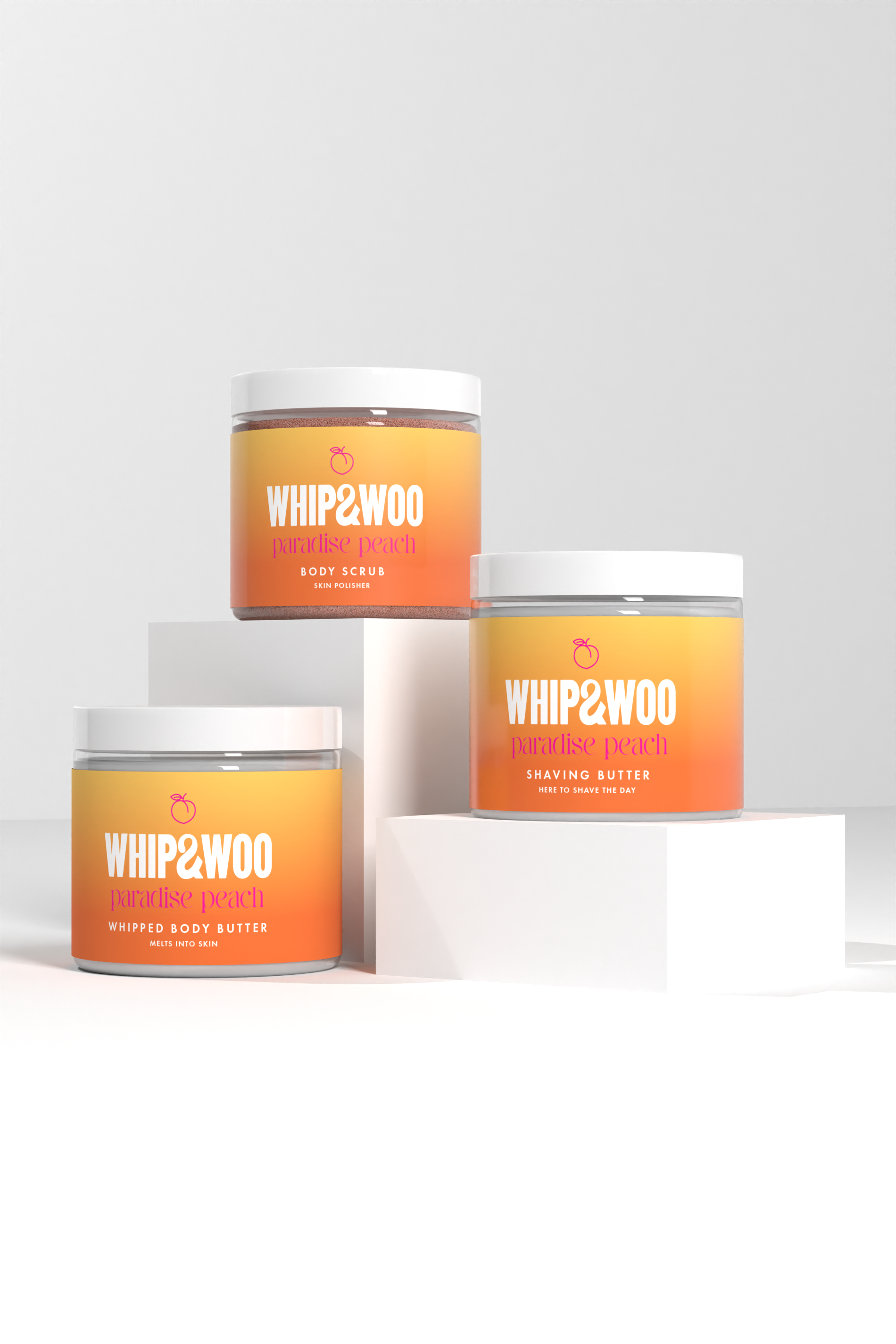 Paradise Peach Shave Routine Bundle | Whip&Woo 1