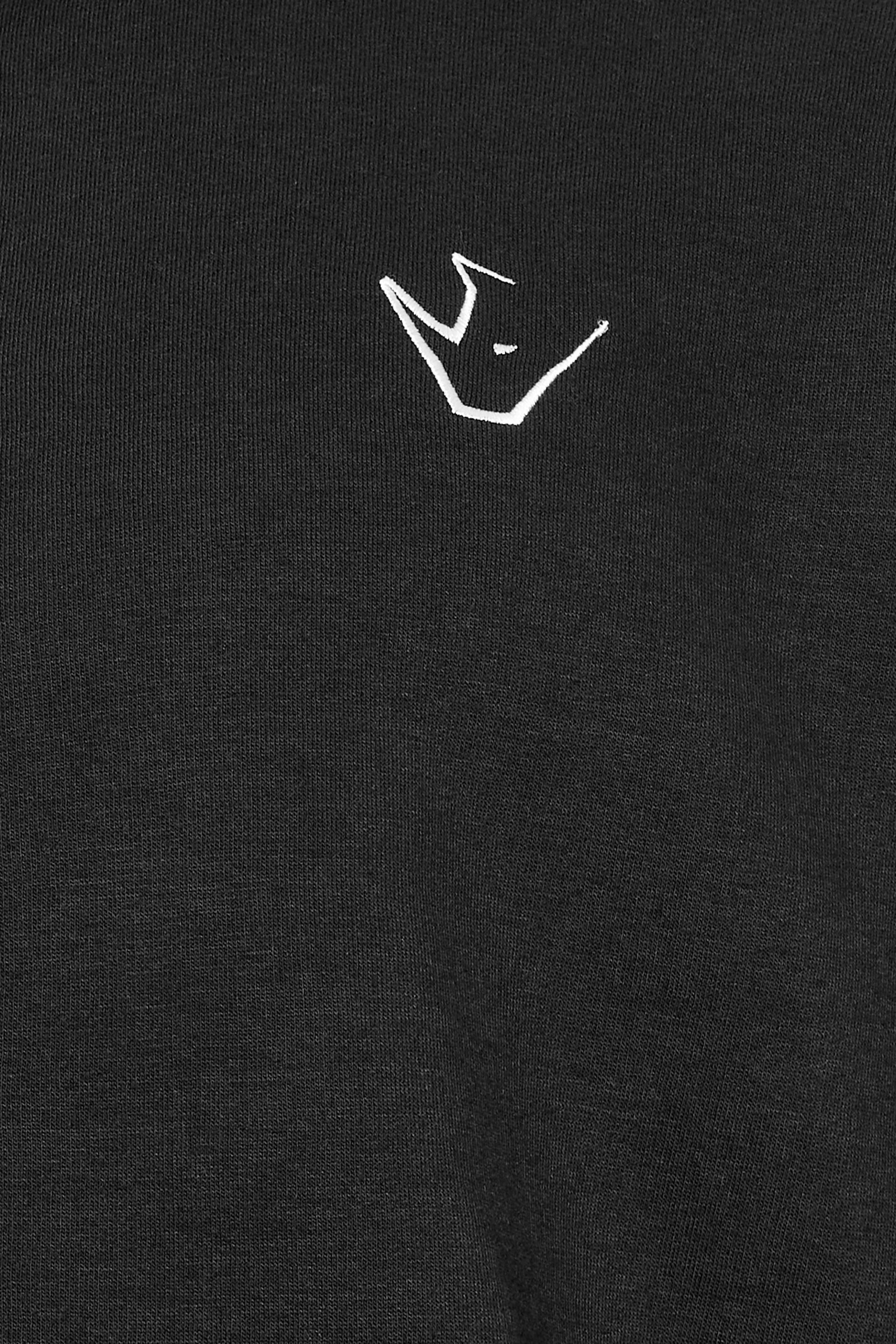 IronRhino Big & Tall Black 'Rest Day' Zip Through Hoodie | BadRhino 6