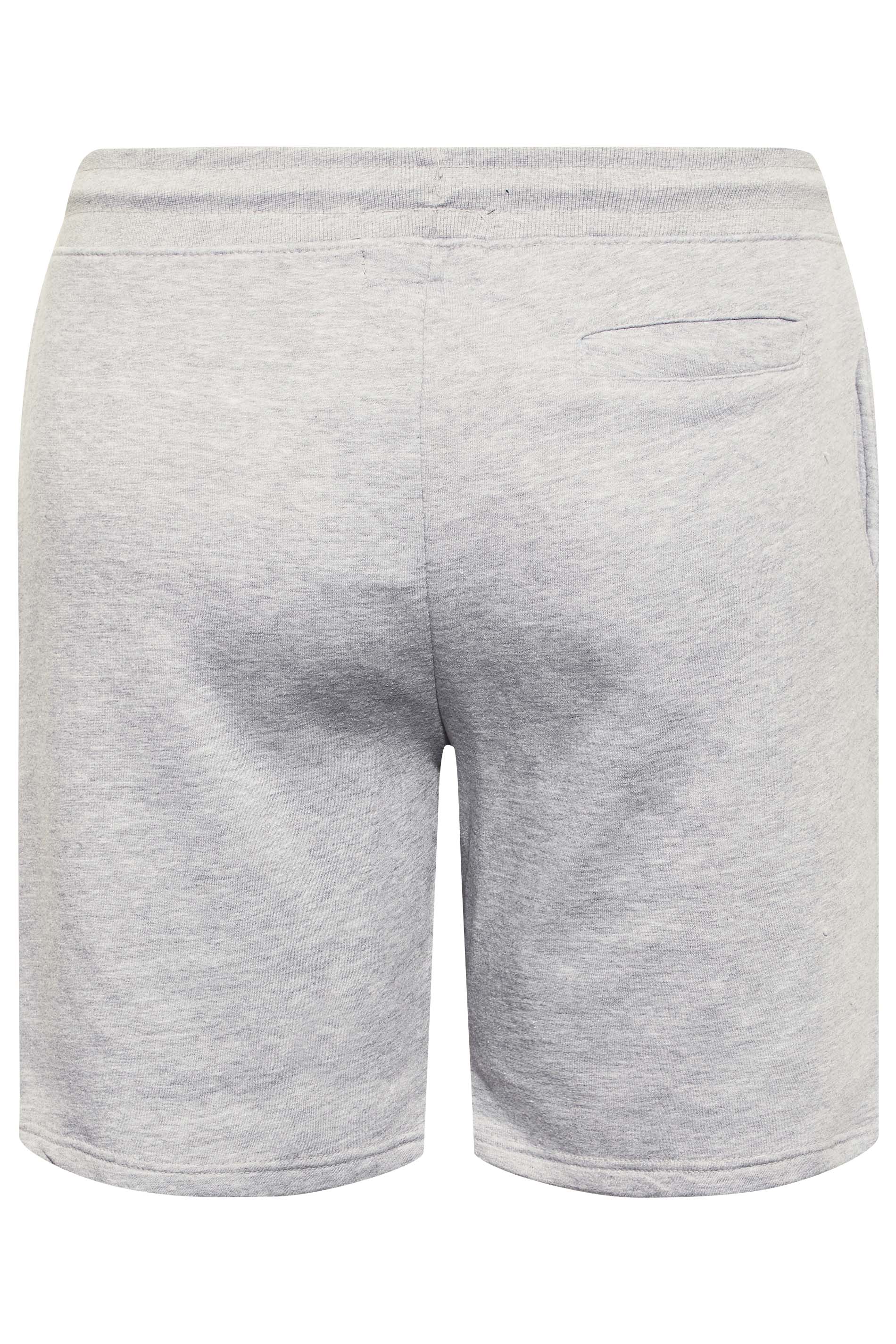 BadRhino Grey Marl Essential Jogger Shorts | BadRhino 7