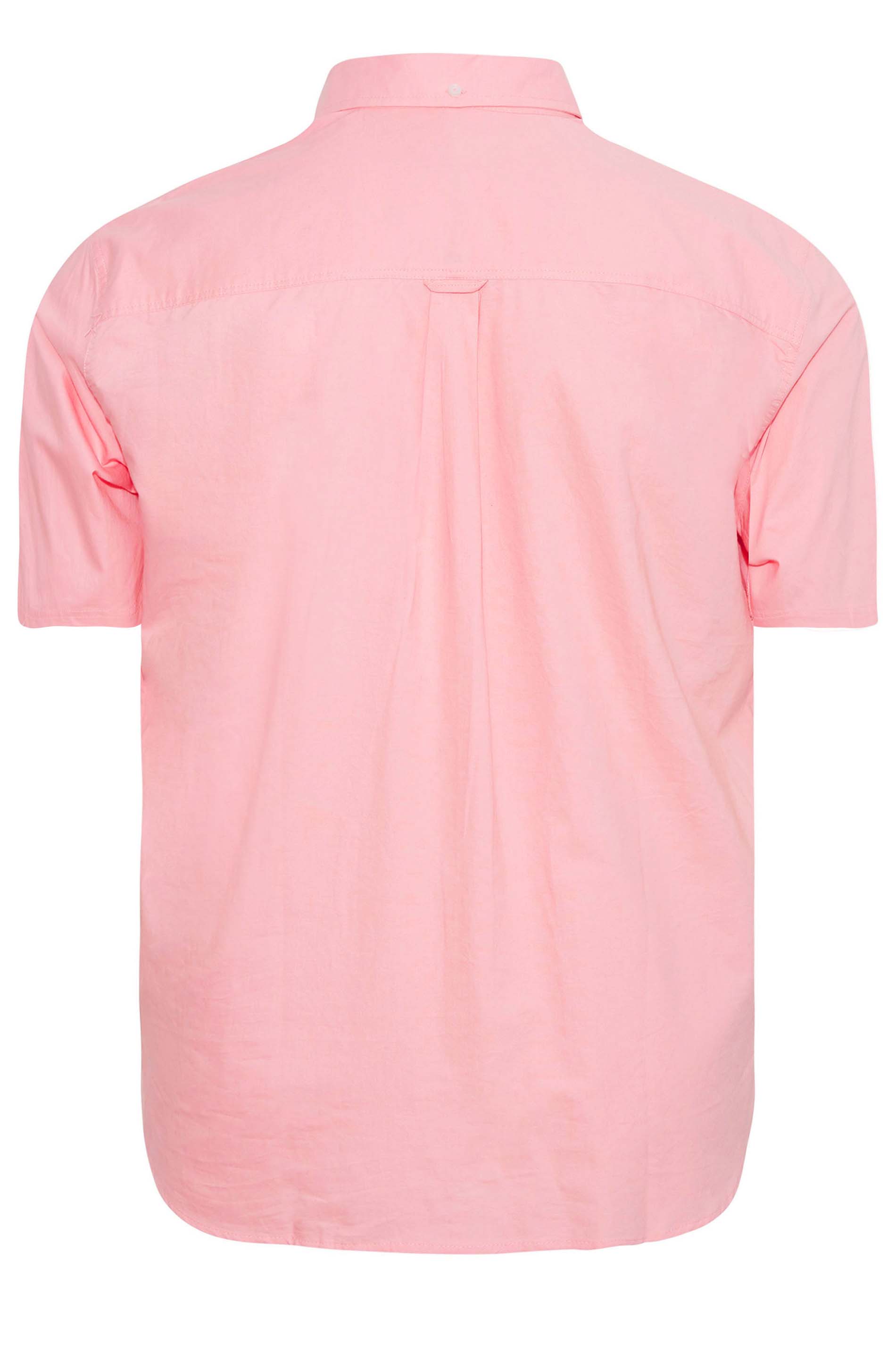BadRhino Big & Tall Pink 2 PACK Short Sleeve Oxford Shirts | BadRhino 4