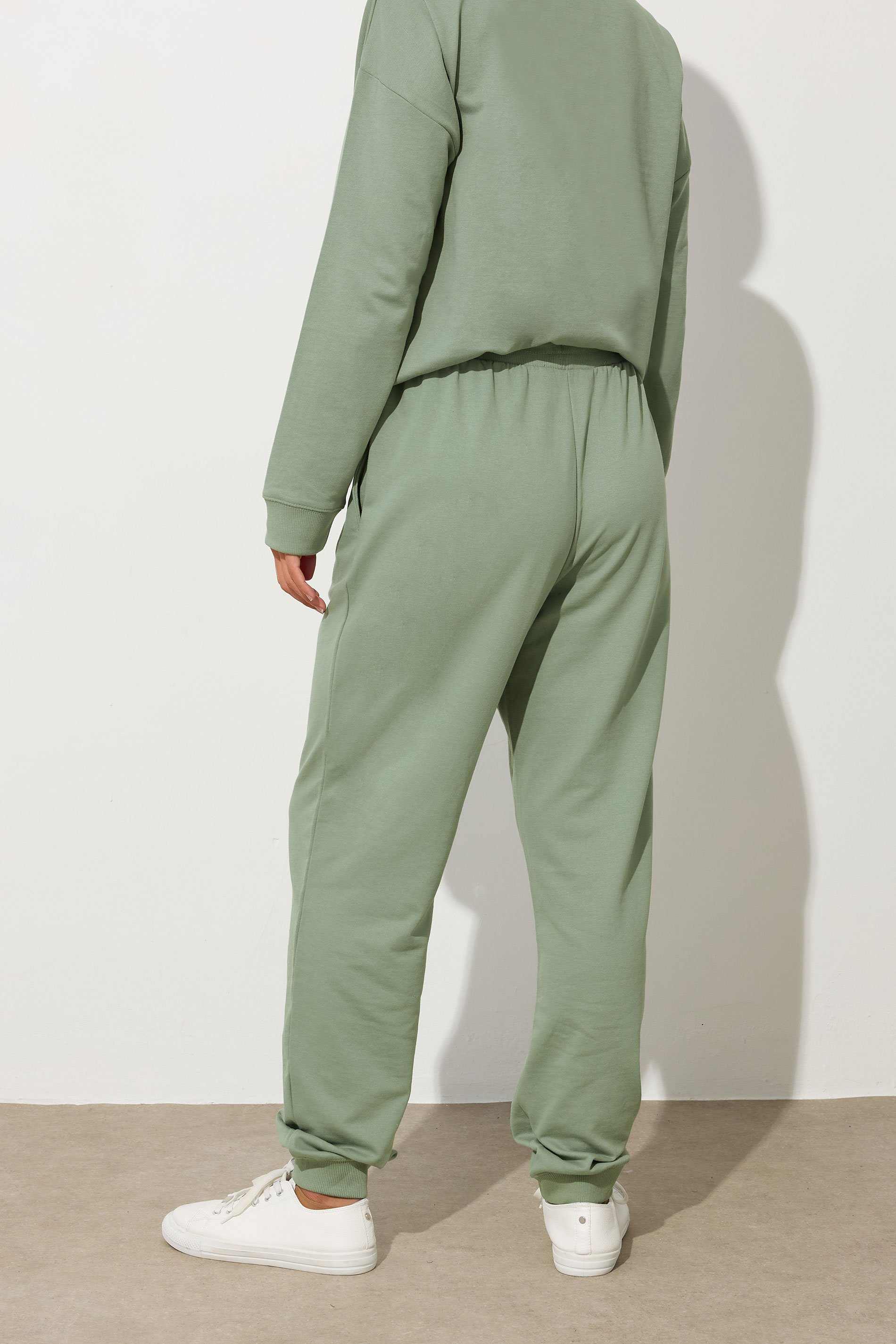LTS Tall Sage Green Cuffed Joggers | Long Tall Sally 3