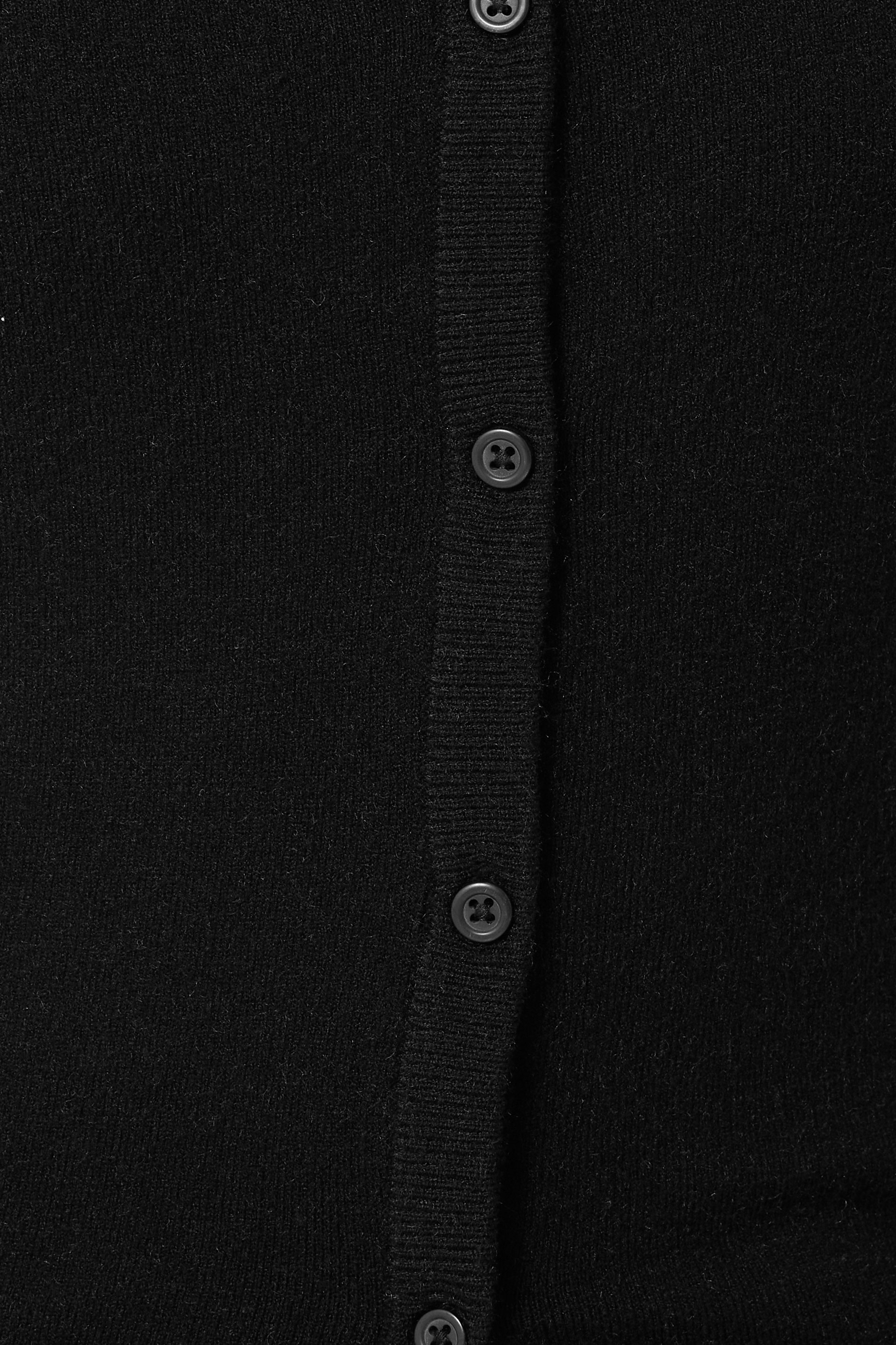 LTS Tall Black Crew Neck Button Cardigan | Long Tall Sally 5