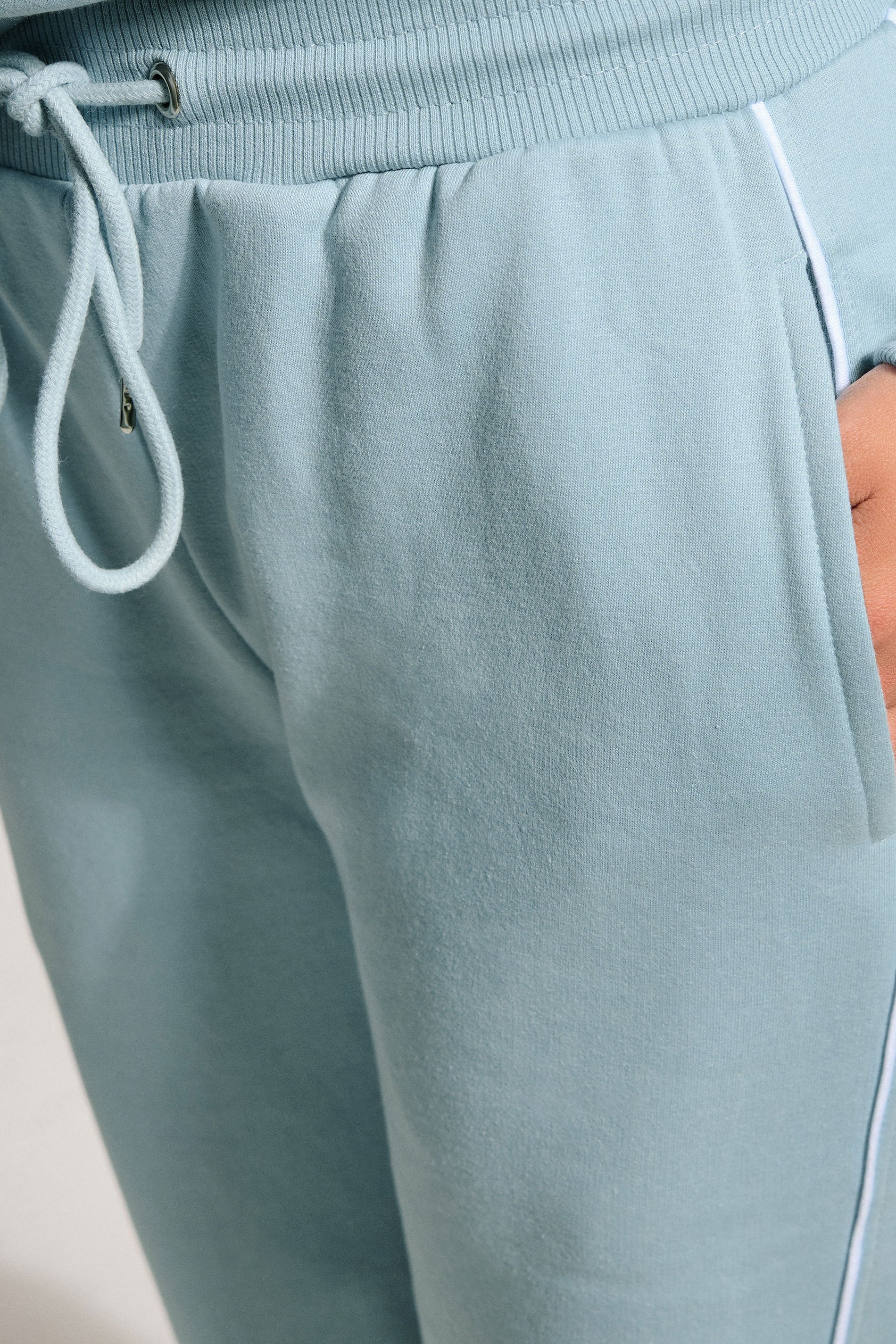 LTS Tall Blue Piped Wide Leg Joggers | Long Tall Sally 5