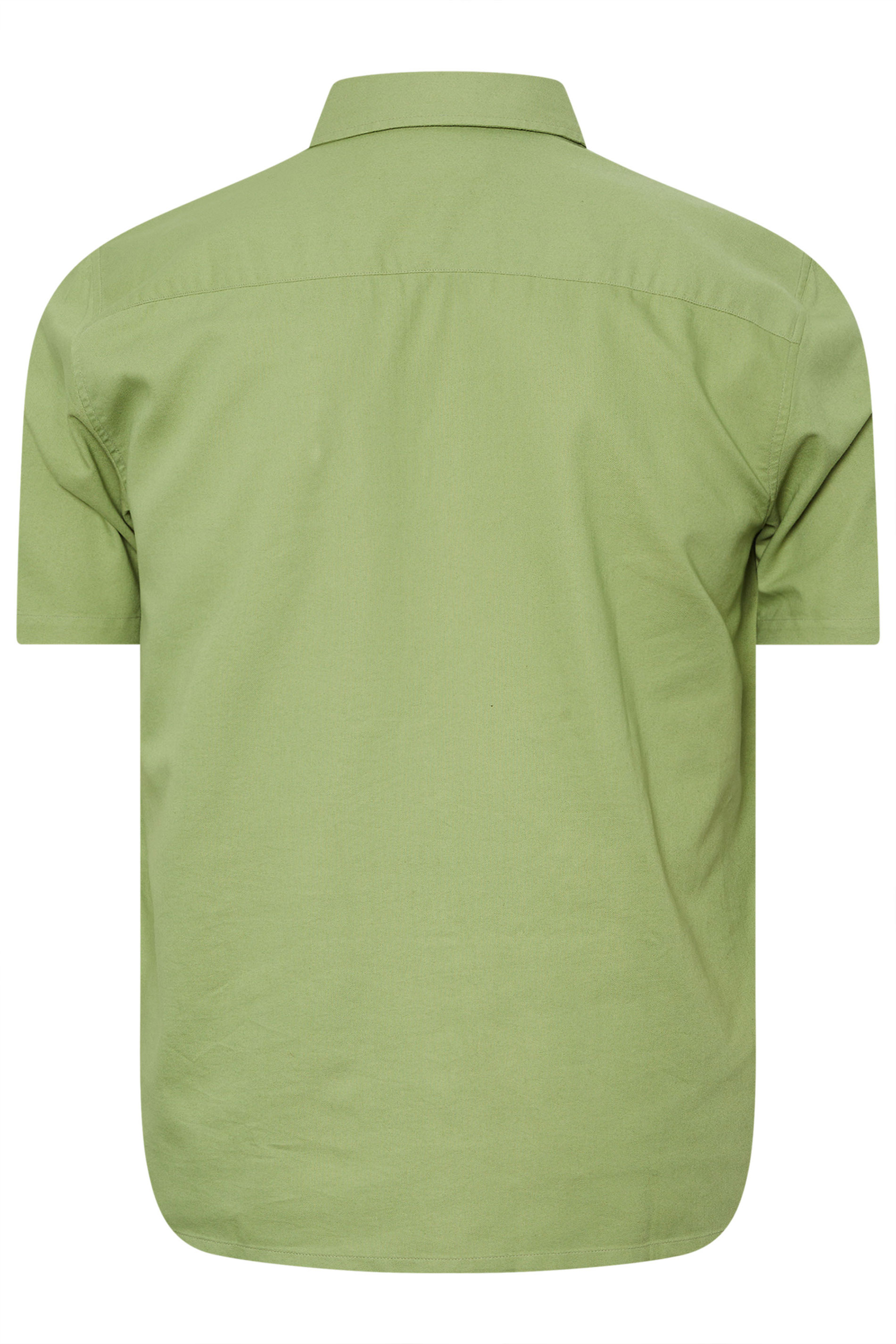 BadRhino Big & Tall Sage Green Short Sleeve Oxford Shirt | BadRhino 8