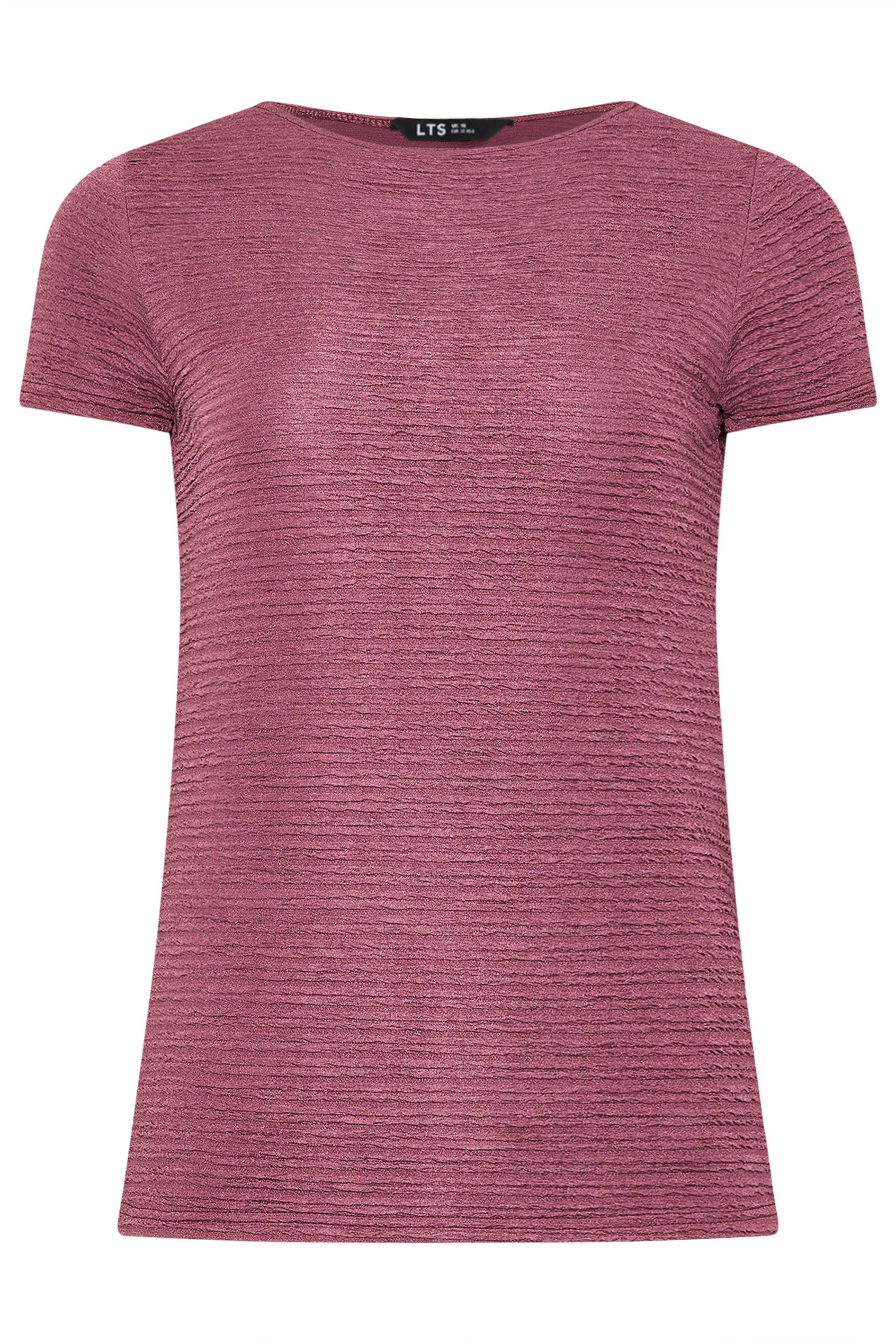 LTS Tall Blush Pink Textured Slash Neck Top | Long Tall Sally 5