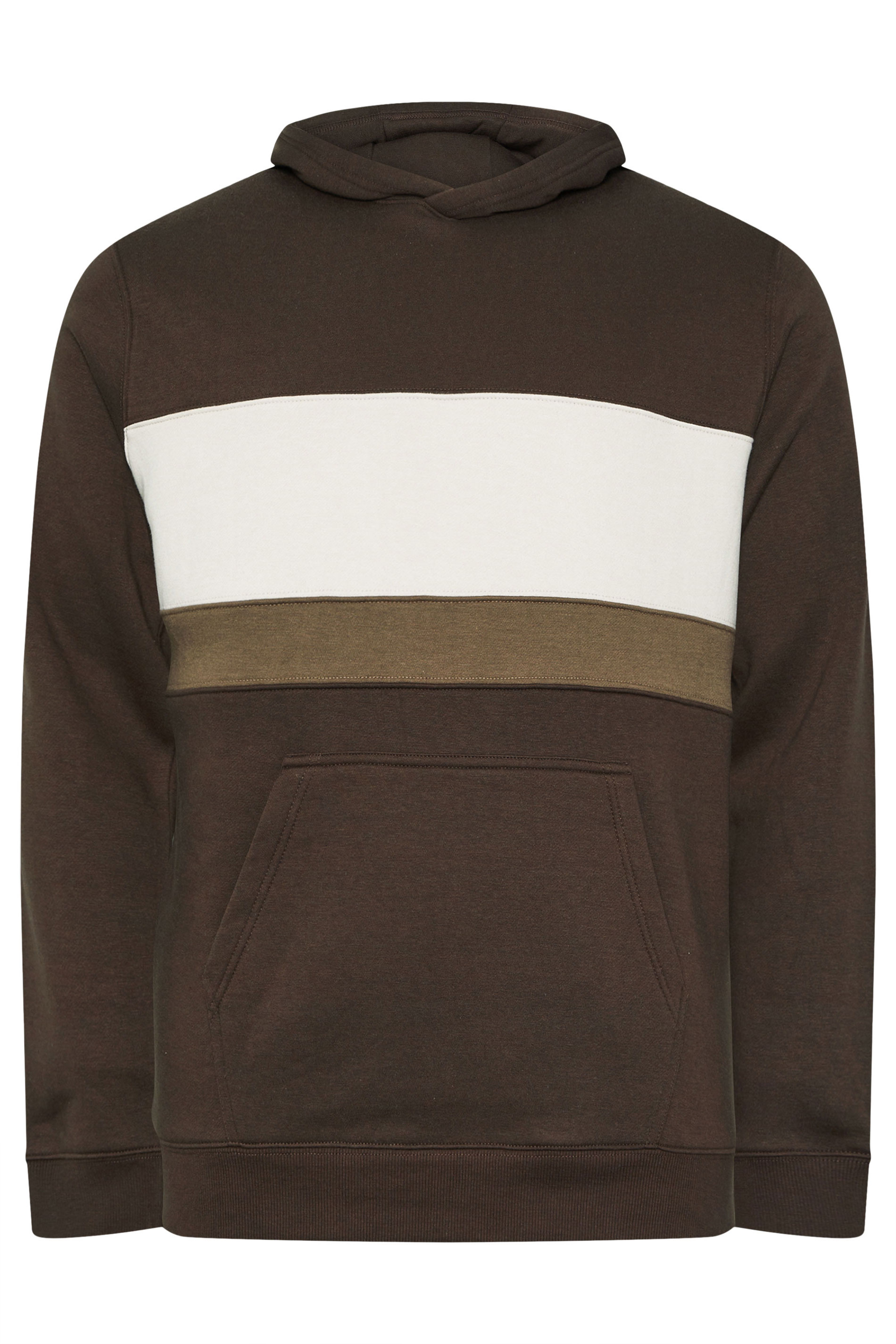 BadRhino Big & Tall Brown Cut & Sew Hoodie | BadRhino 6