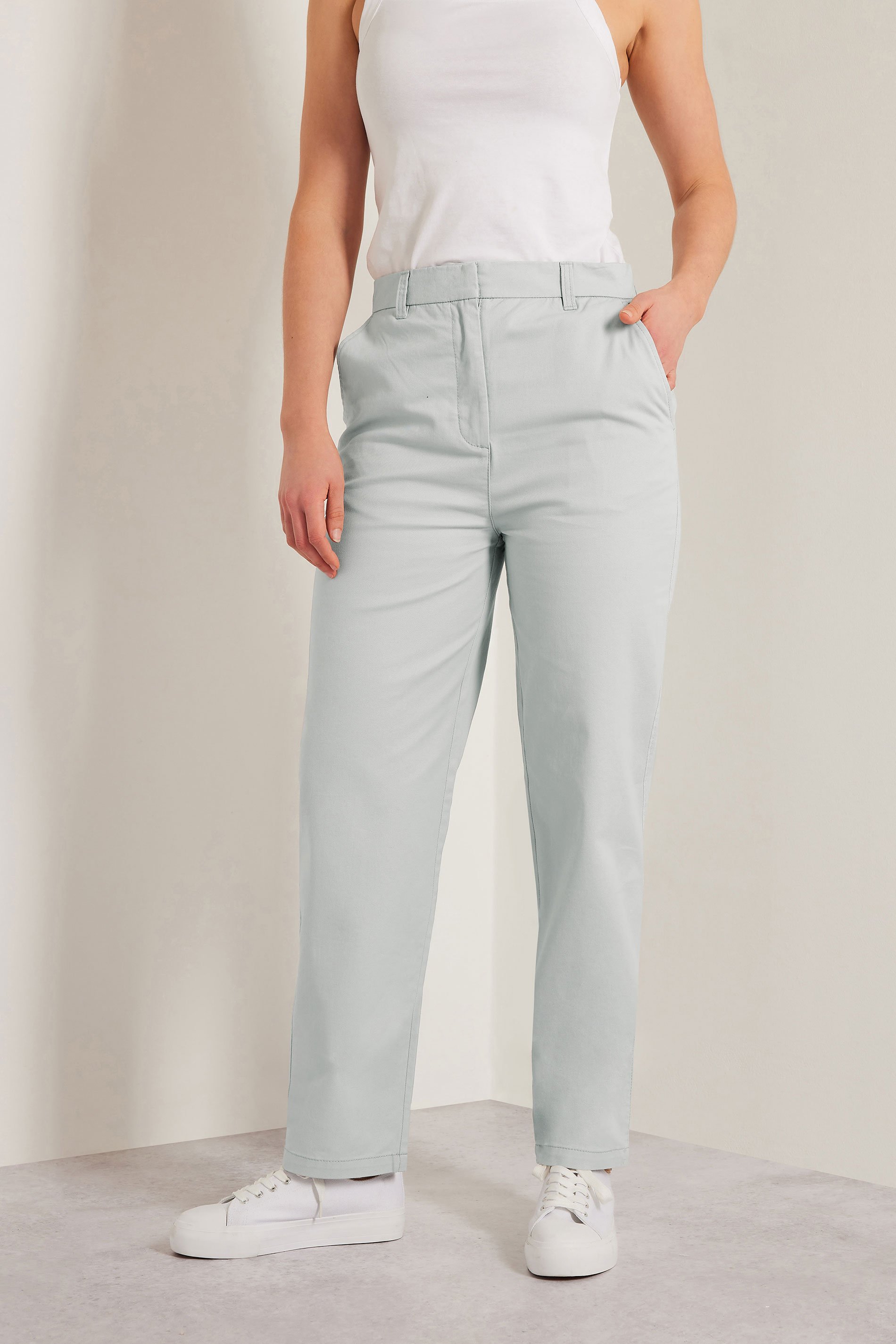 LTS Tall Grey Cotton Chino Jeans | Long Tall Sally 2