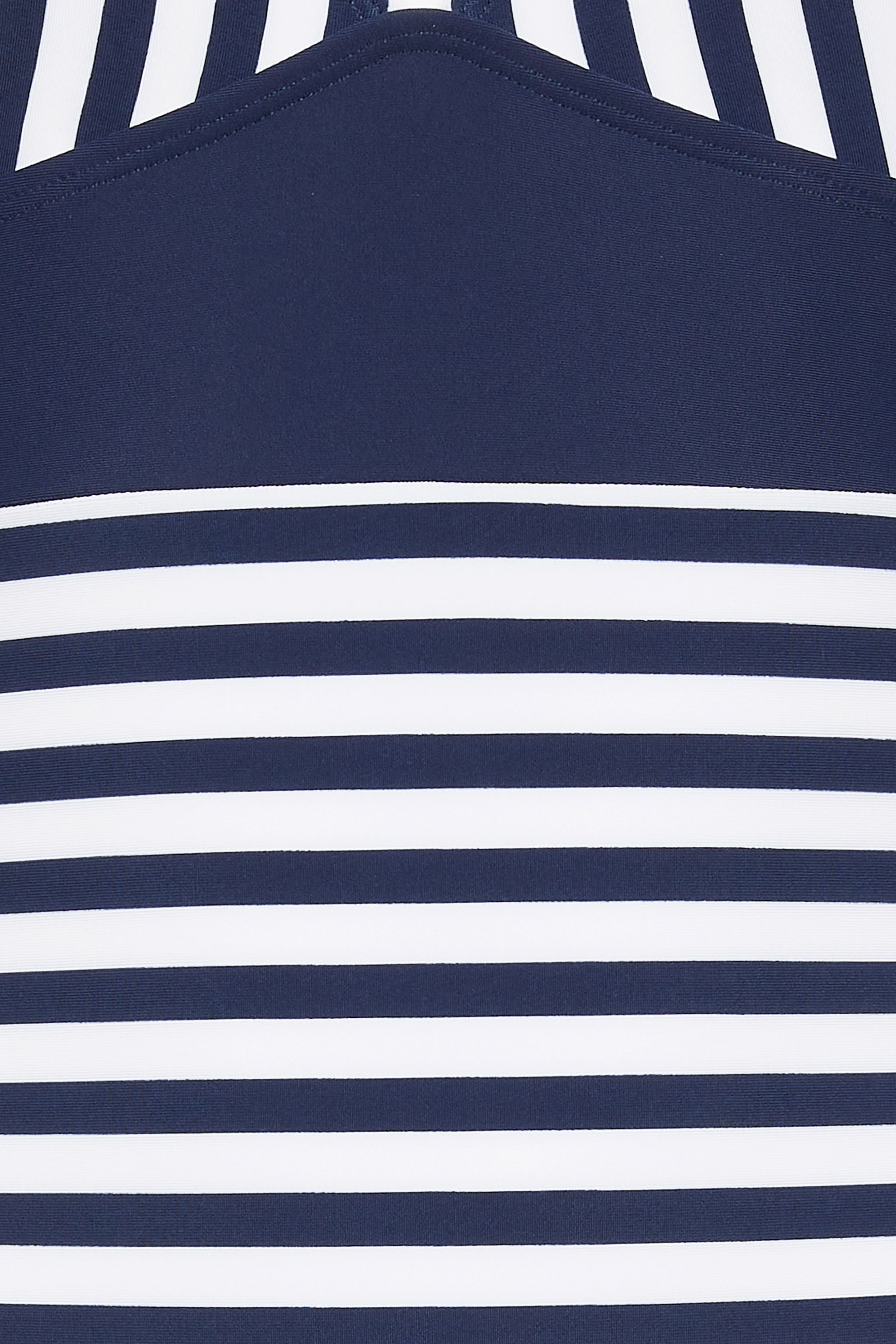 LTS Tall Women's Navy Blue Stripe V-Neck Swimsuit | Long Tall Sally 6