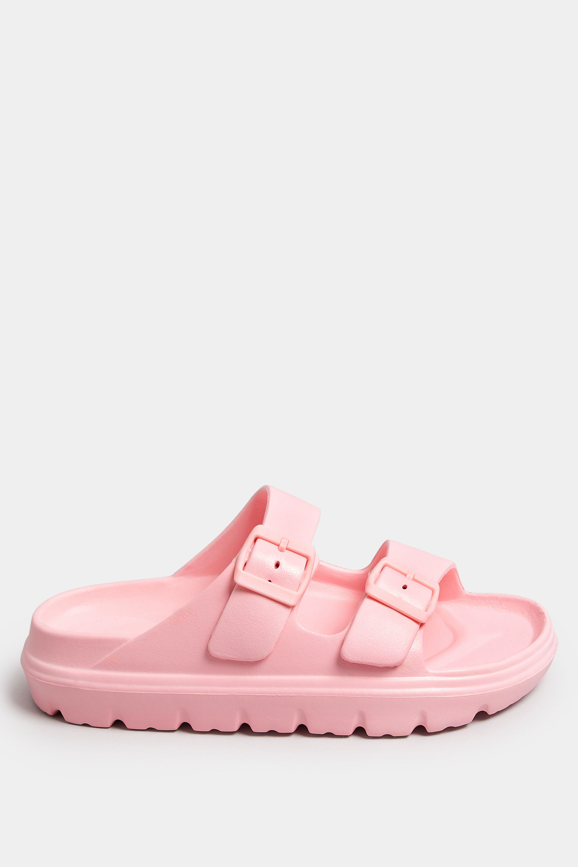 Pink Platform EVA Sandals In Wide E Fit | Yours Clothing 3