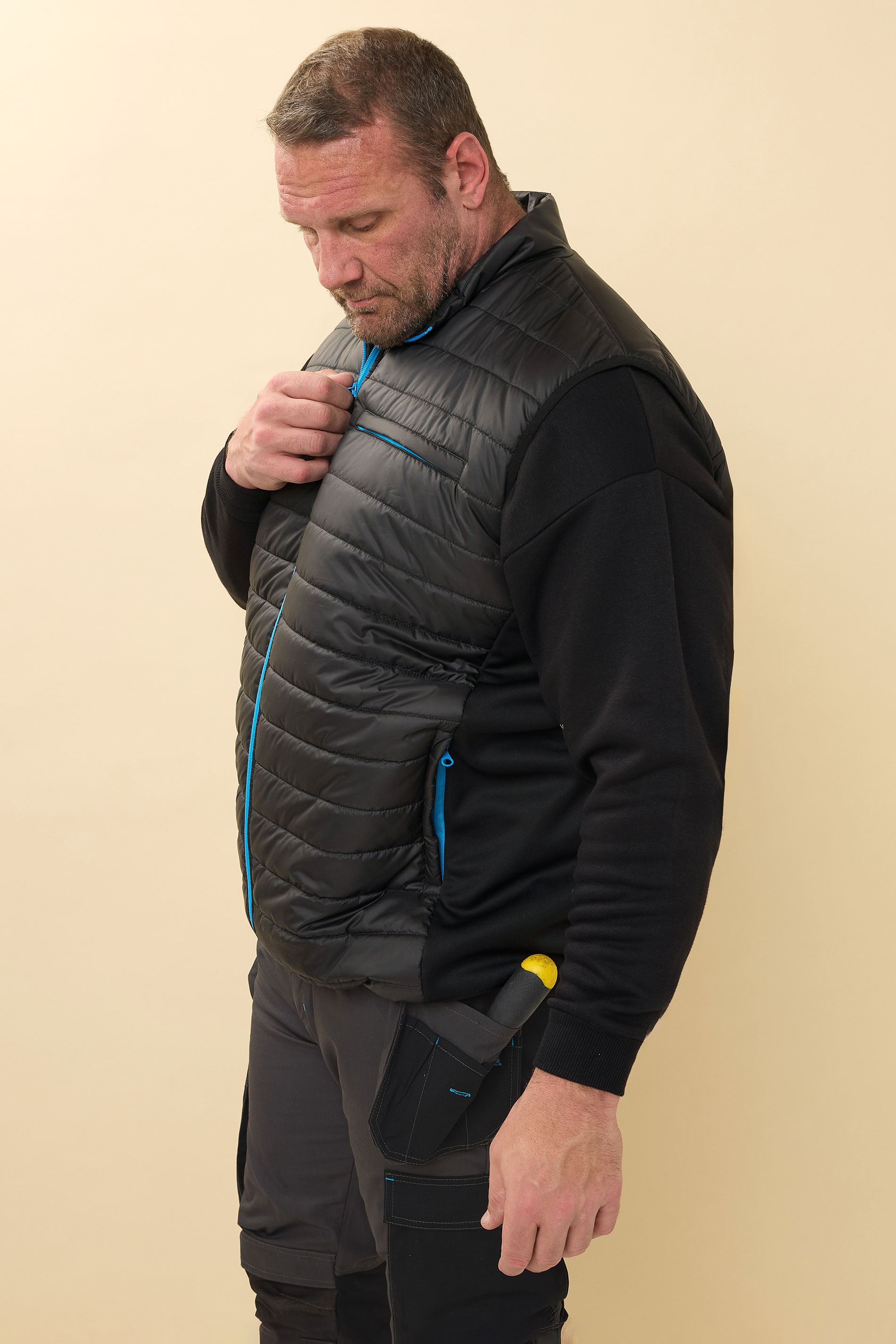 BadRhino Big & Tall Black Workwear Gilet | BadRhino 4