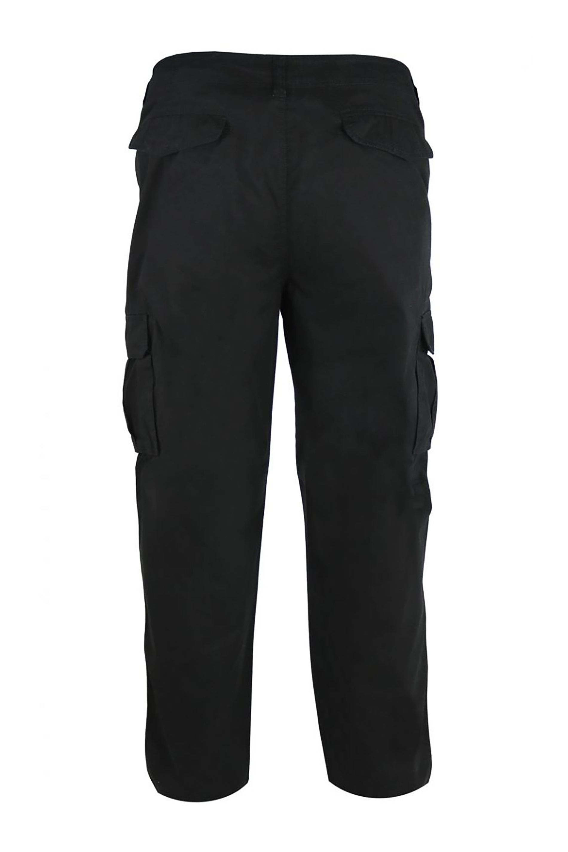 D555 Big & Tall Black Cargo Trousers | BadRhino 4