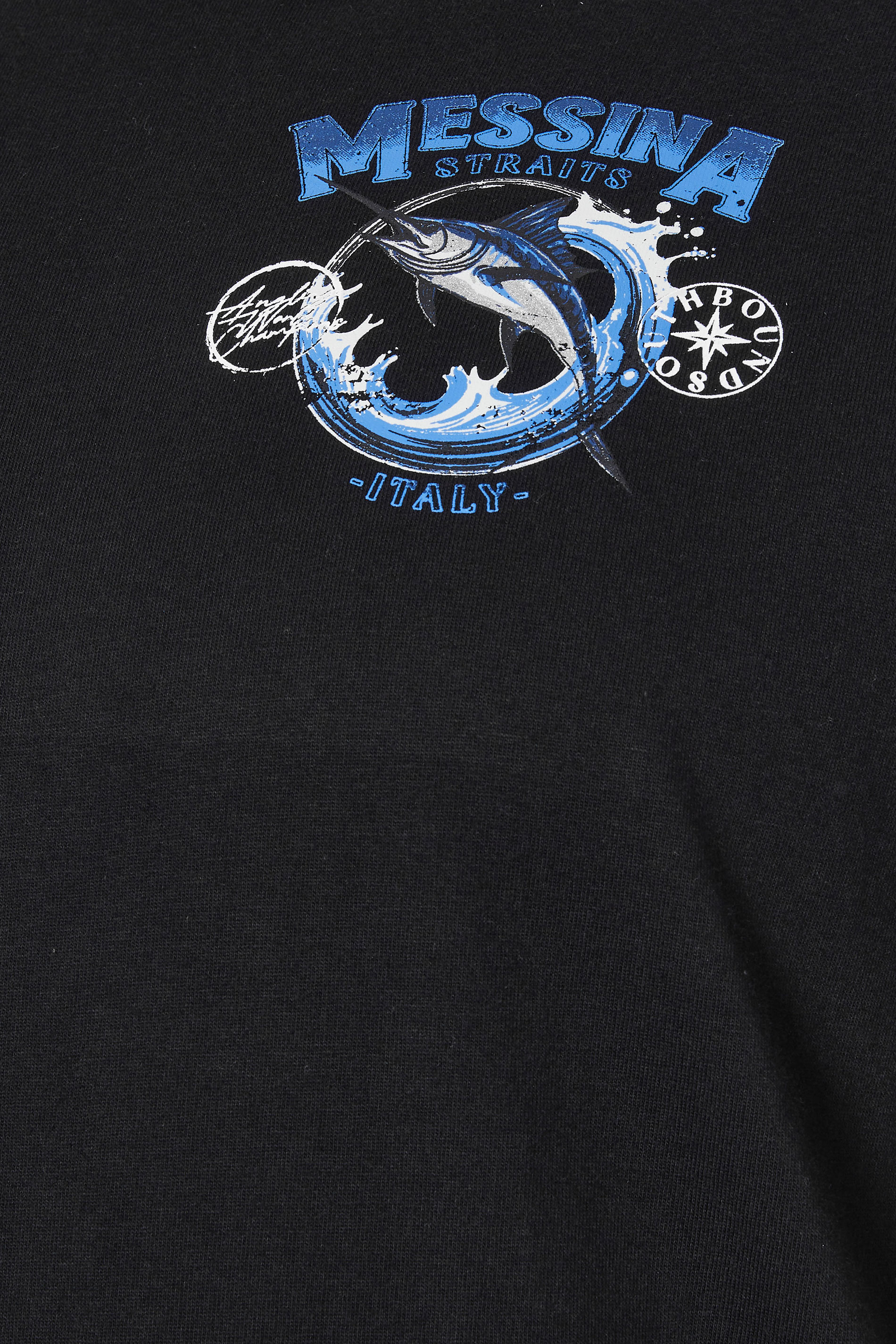 BadRhino Big & Tall Black 'Messina Straits' Graphic T-Shirt | BadRhino 8