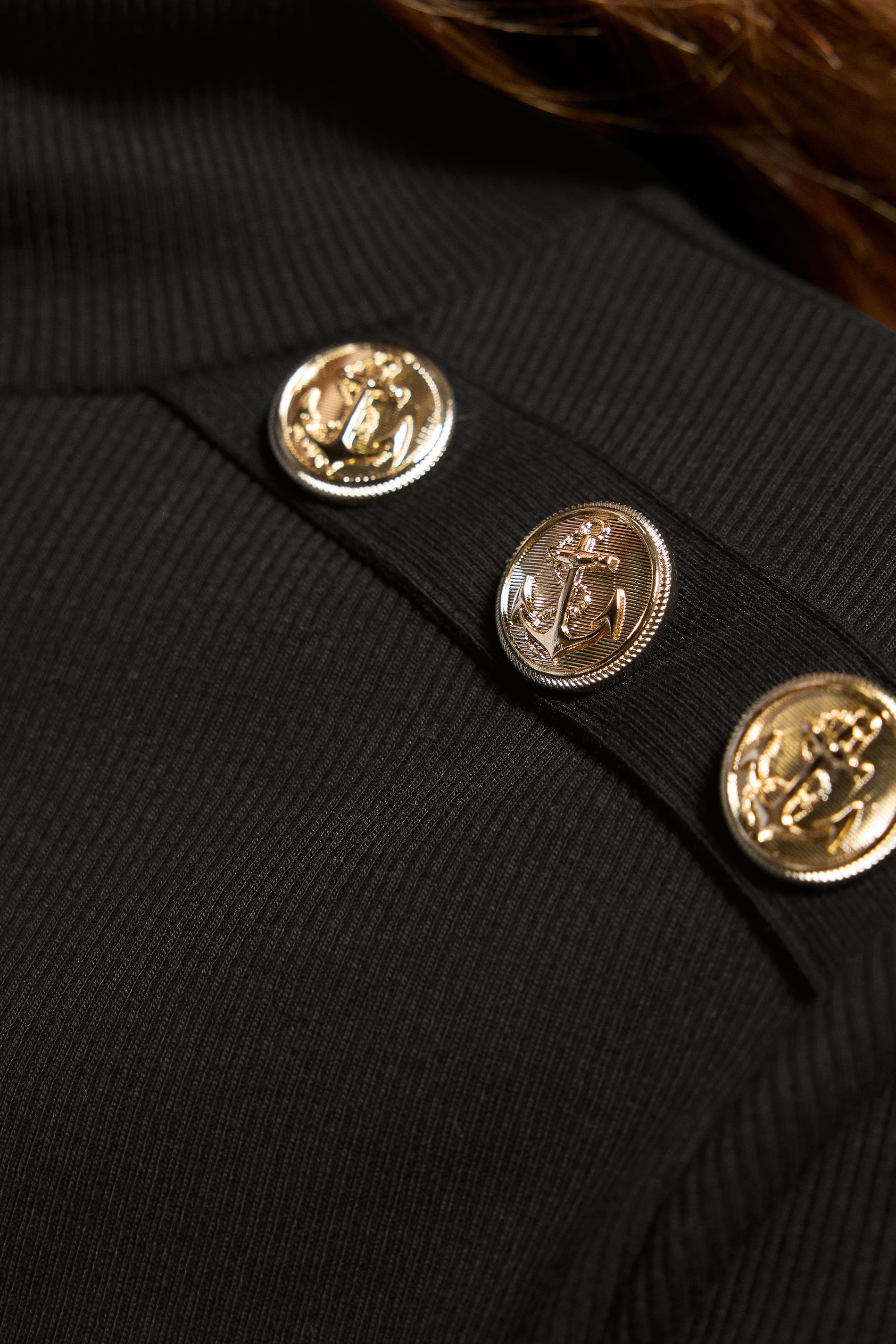 LTS Tall Black Ribbed Shoulder Button Maxi Dress | Long Tall Sally 5