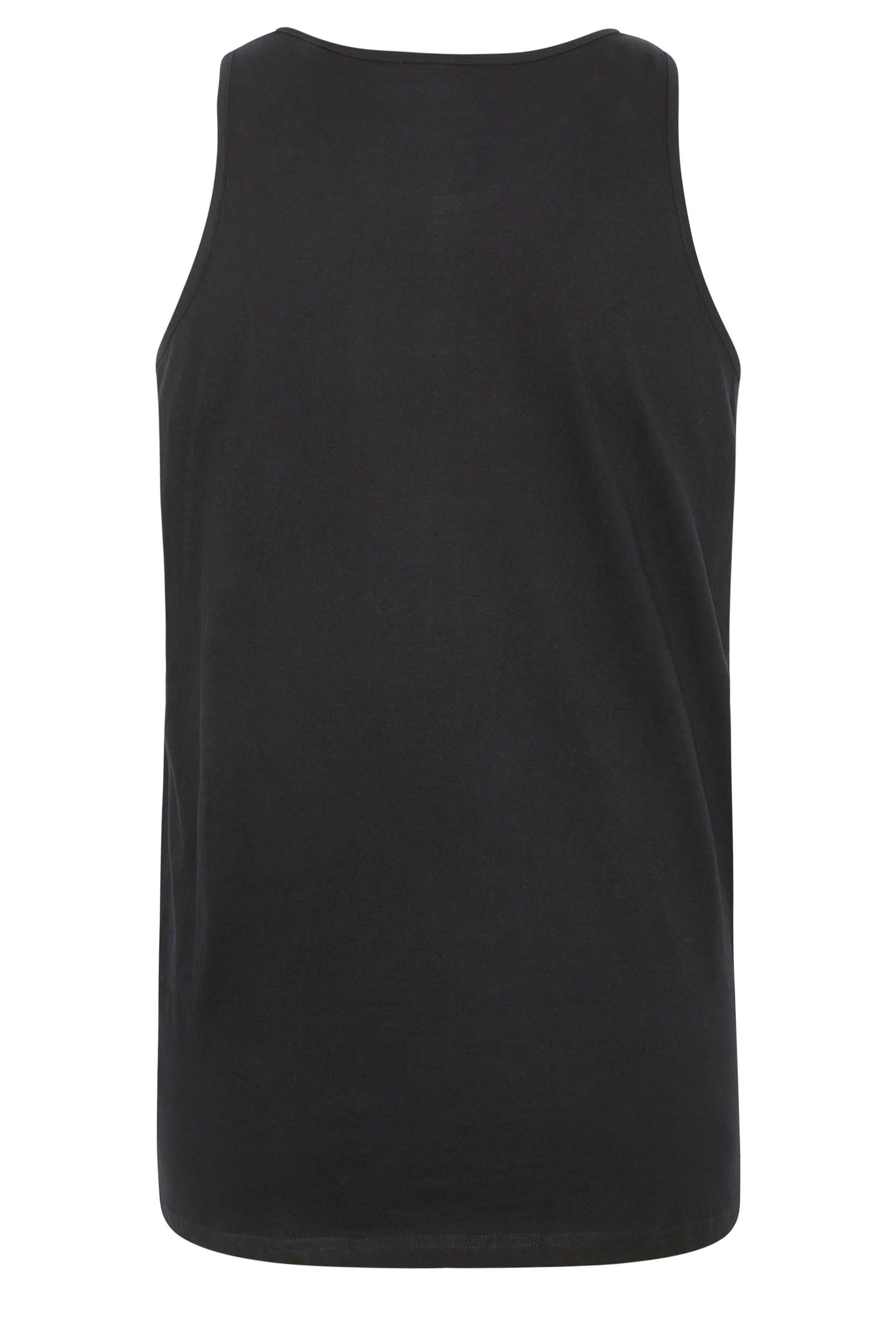 BadRhino Black Plain Vest Top | BadRhino 8