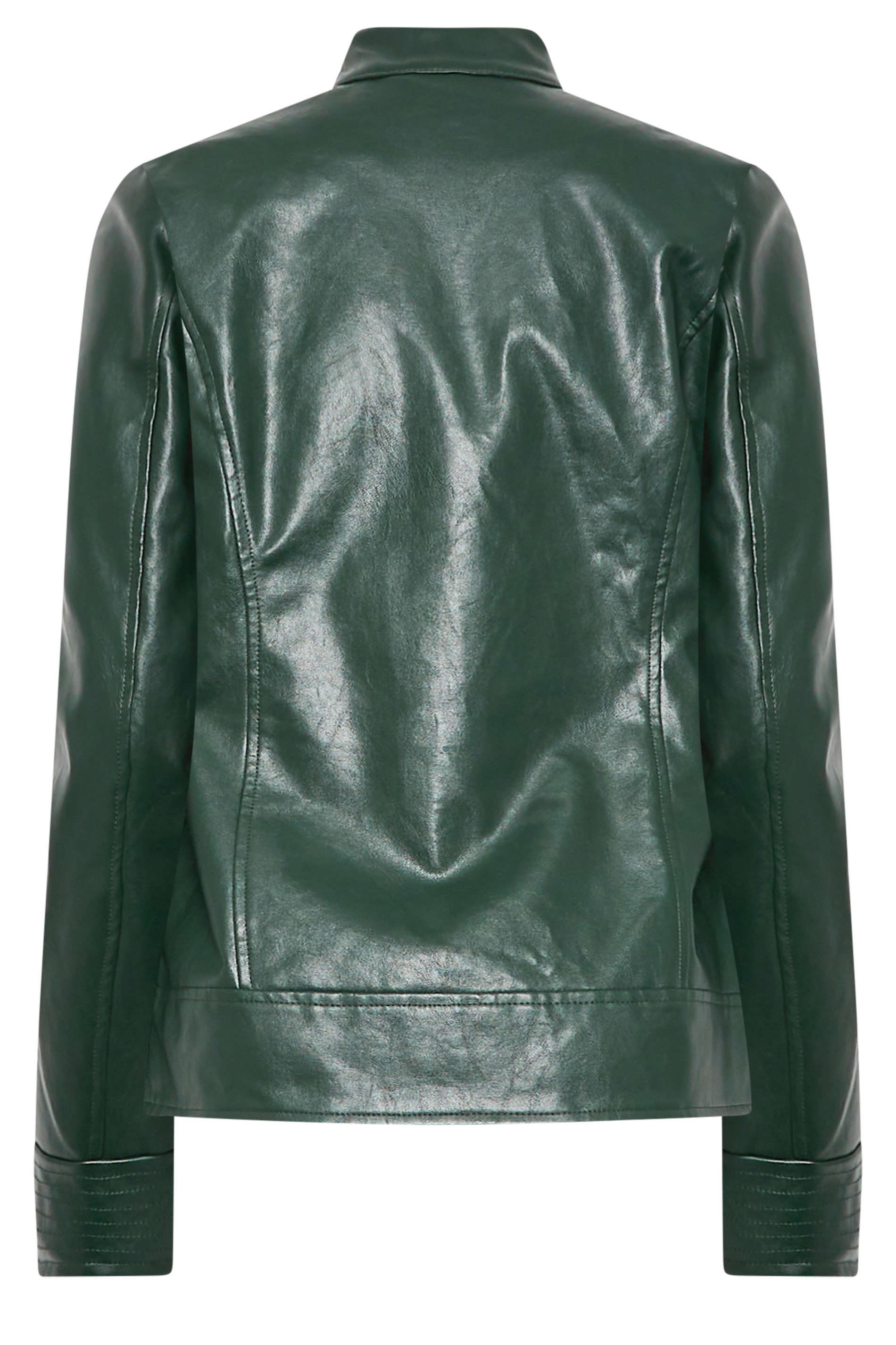 LTS Tall Dark Green Marl Zip Funnel Neck Jumper